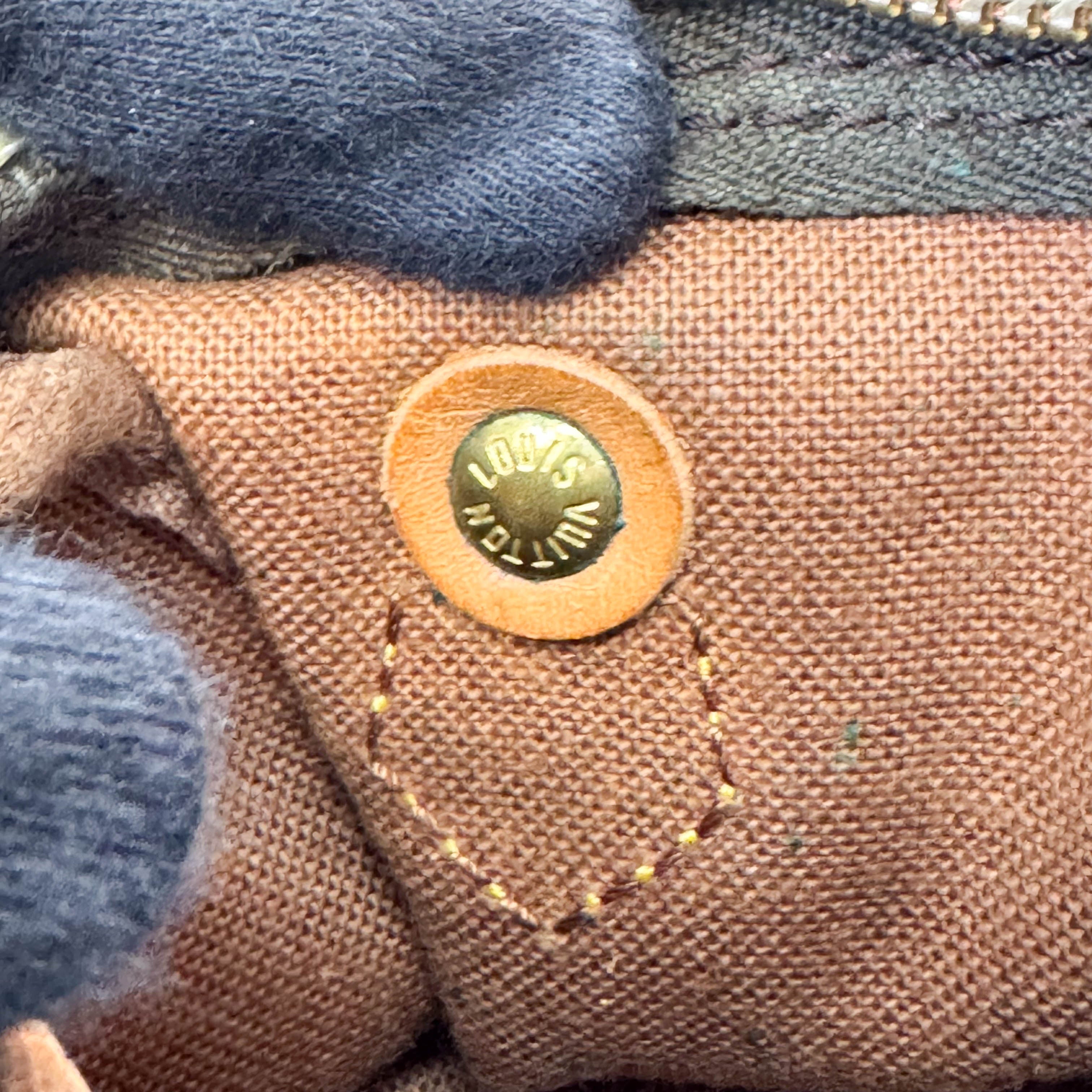 Mini Speedy Brown Monogram Leather Handbag