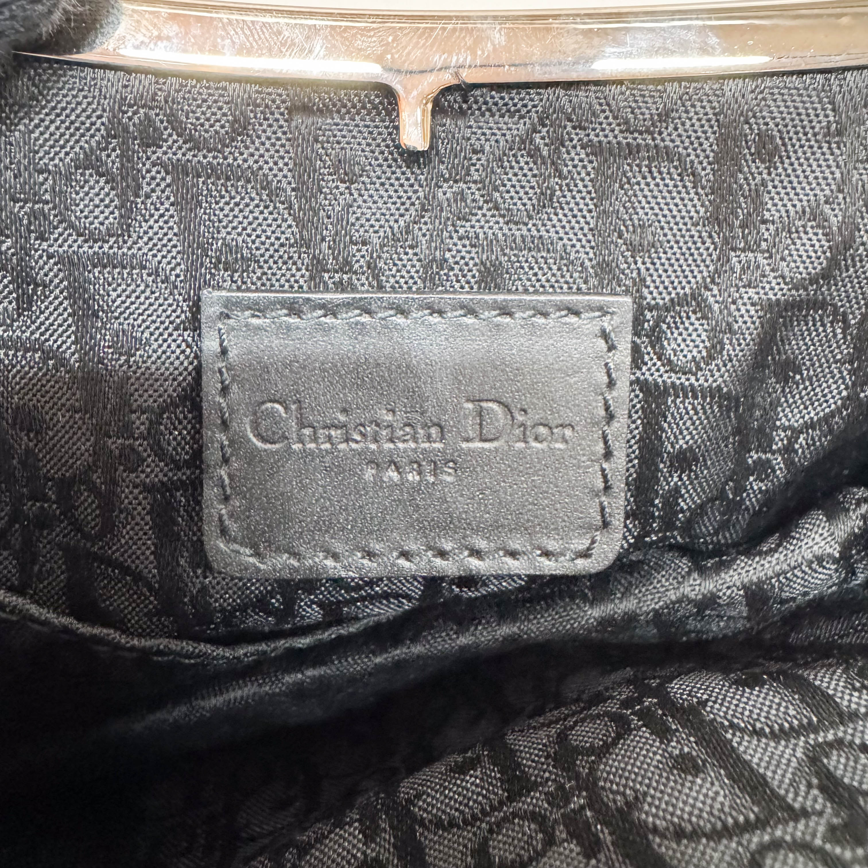 Saddle Mini Grey Satin Clutch Purse Accessory Handbag