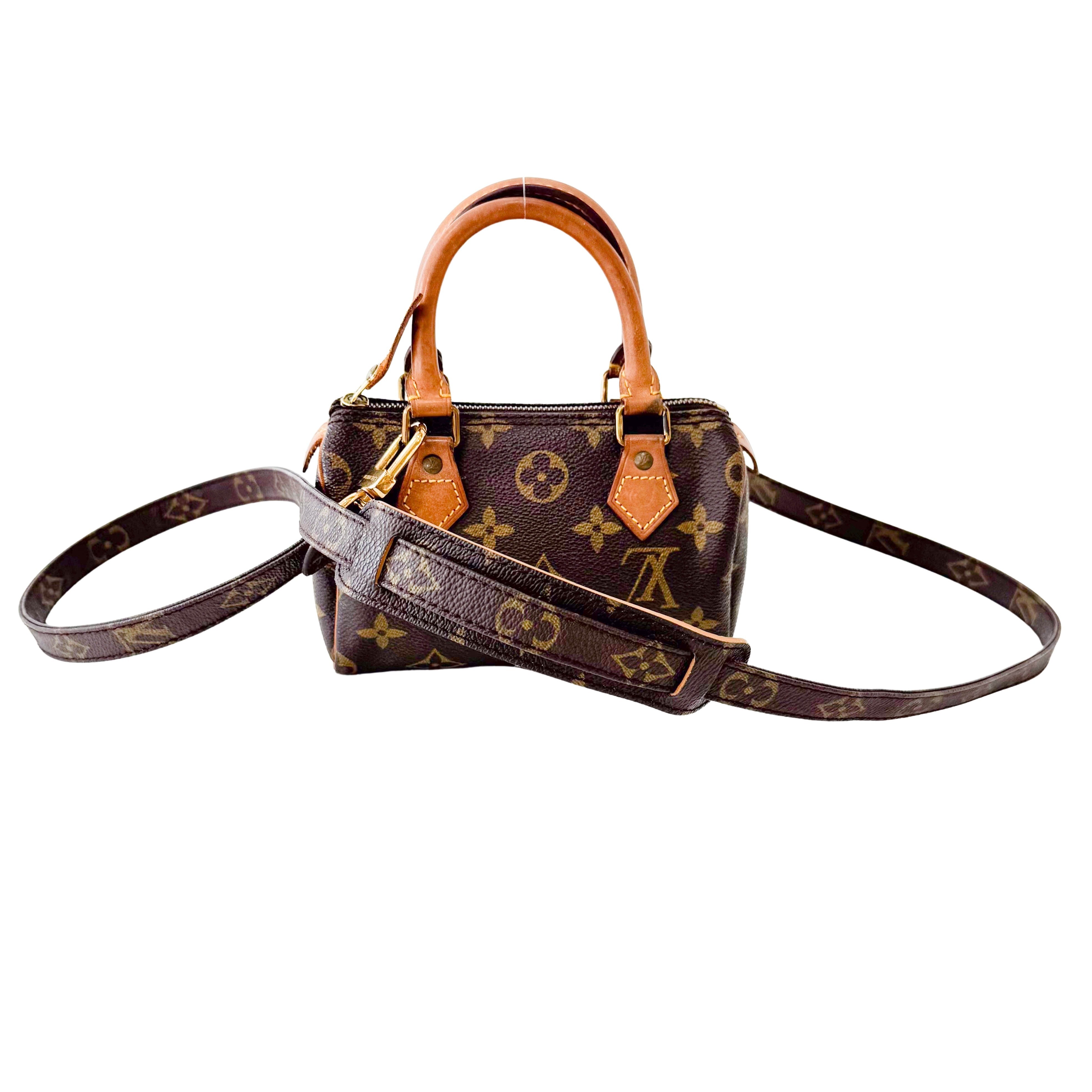 Monogram Nano Speedy with Strap Bag