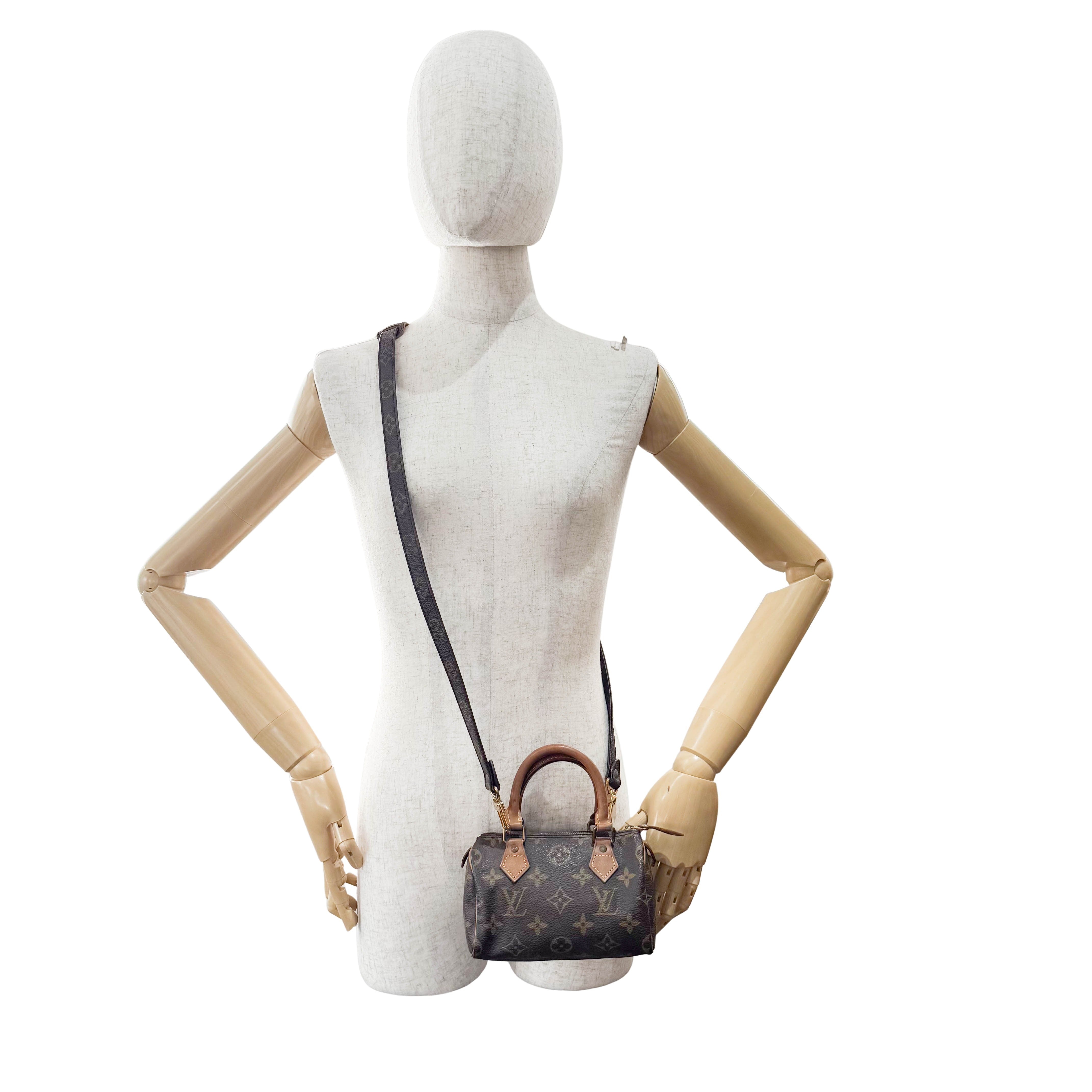 Monogram Nano Speedy with Strap Bag