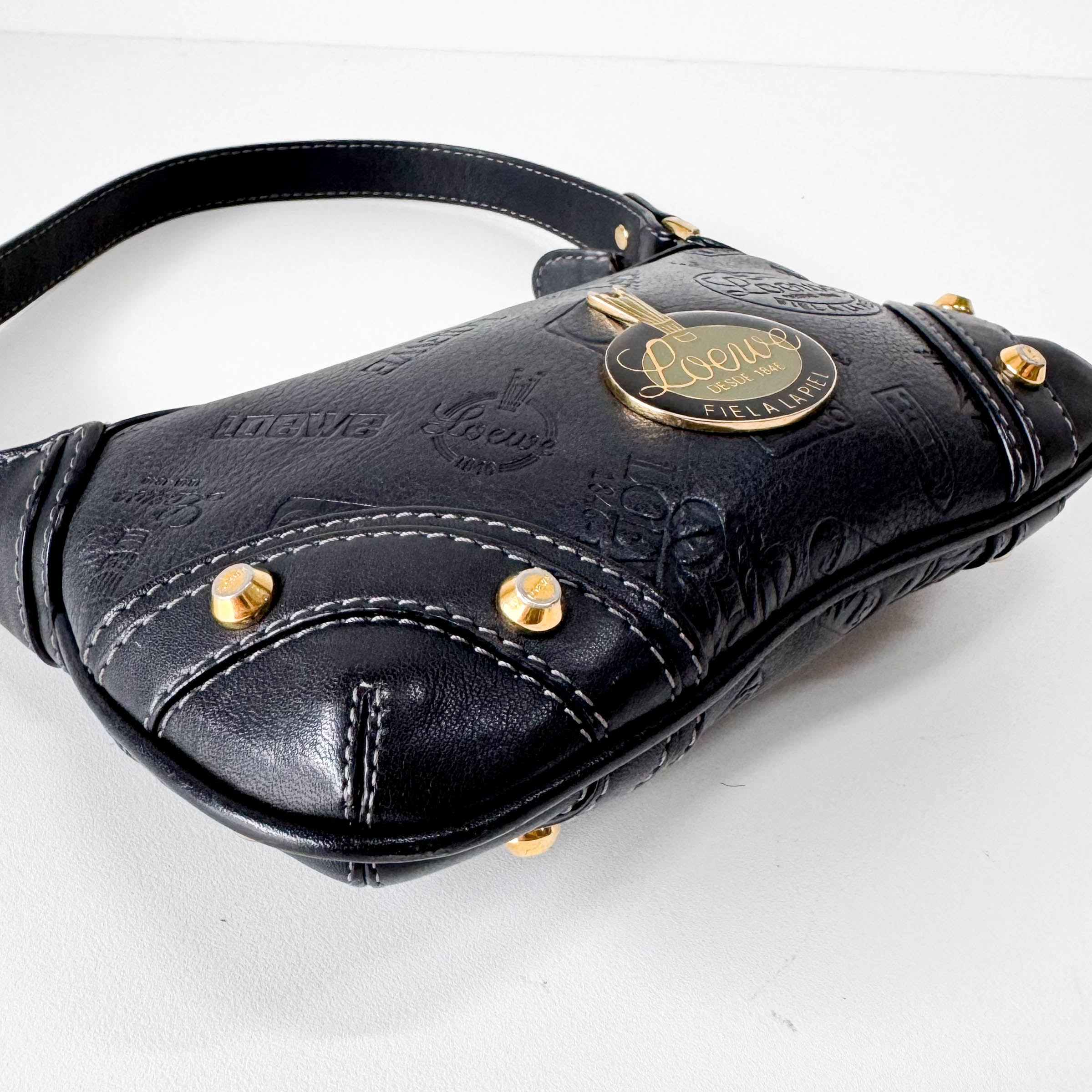 160th Anniversary Leather Black Shoulder Bag