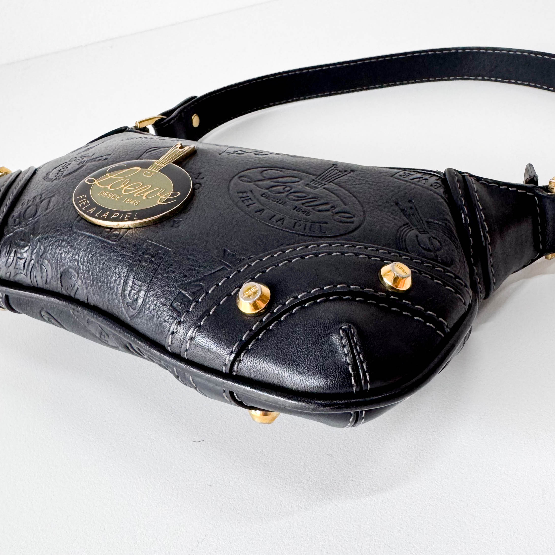 160th Anniversary Leather Black Shoulder Bag