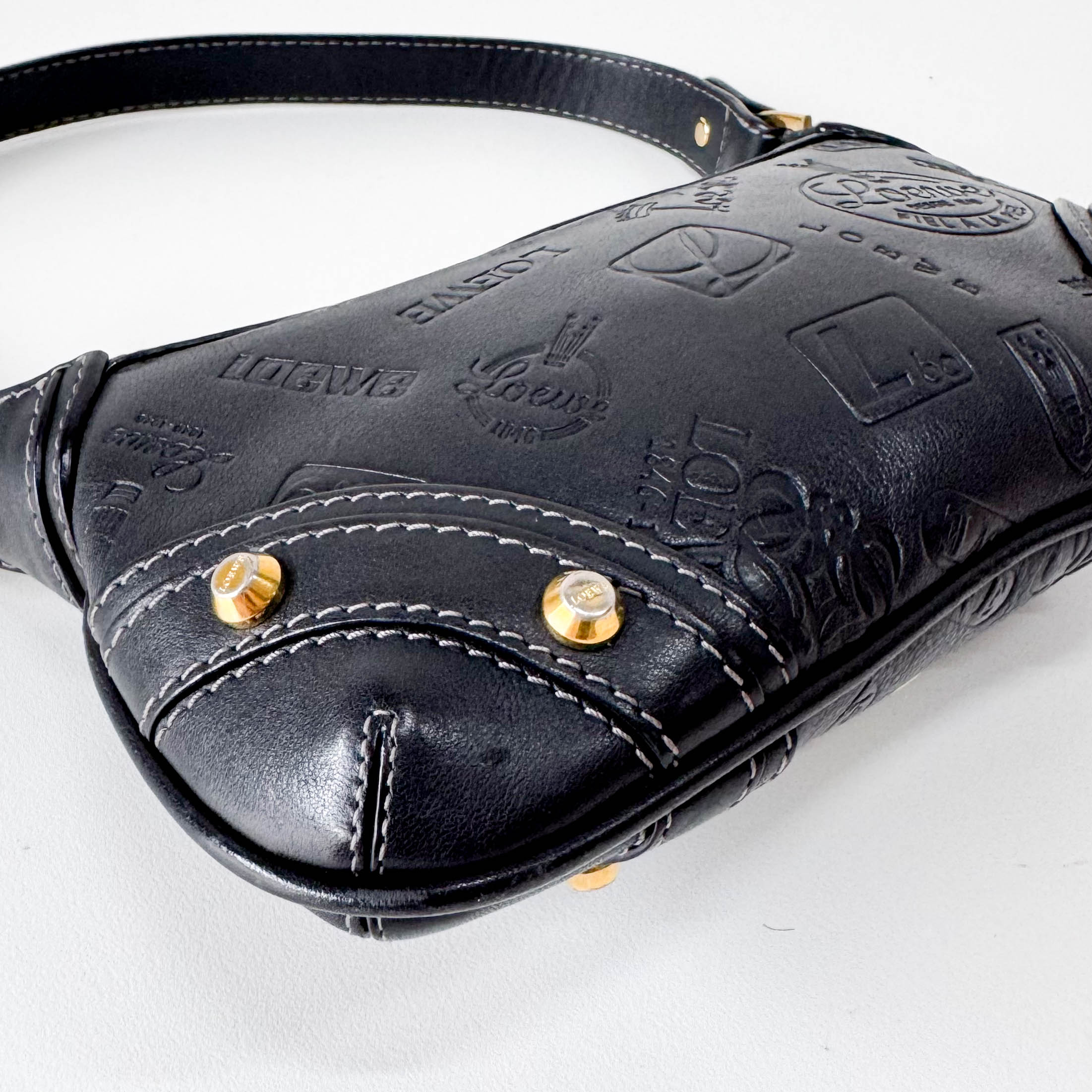 160th Anniversary Leather Black Shoulder Bag