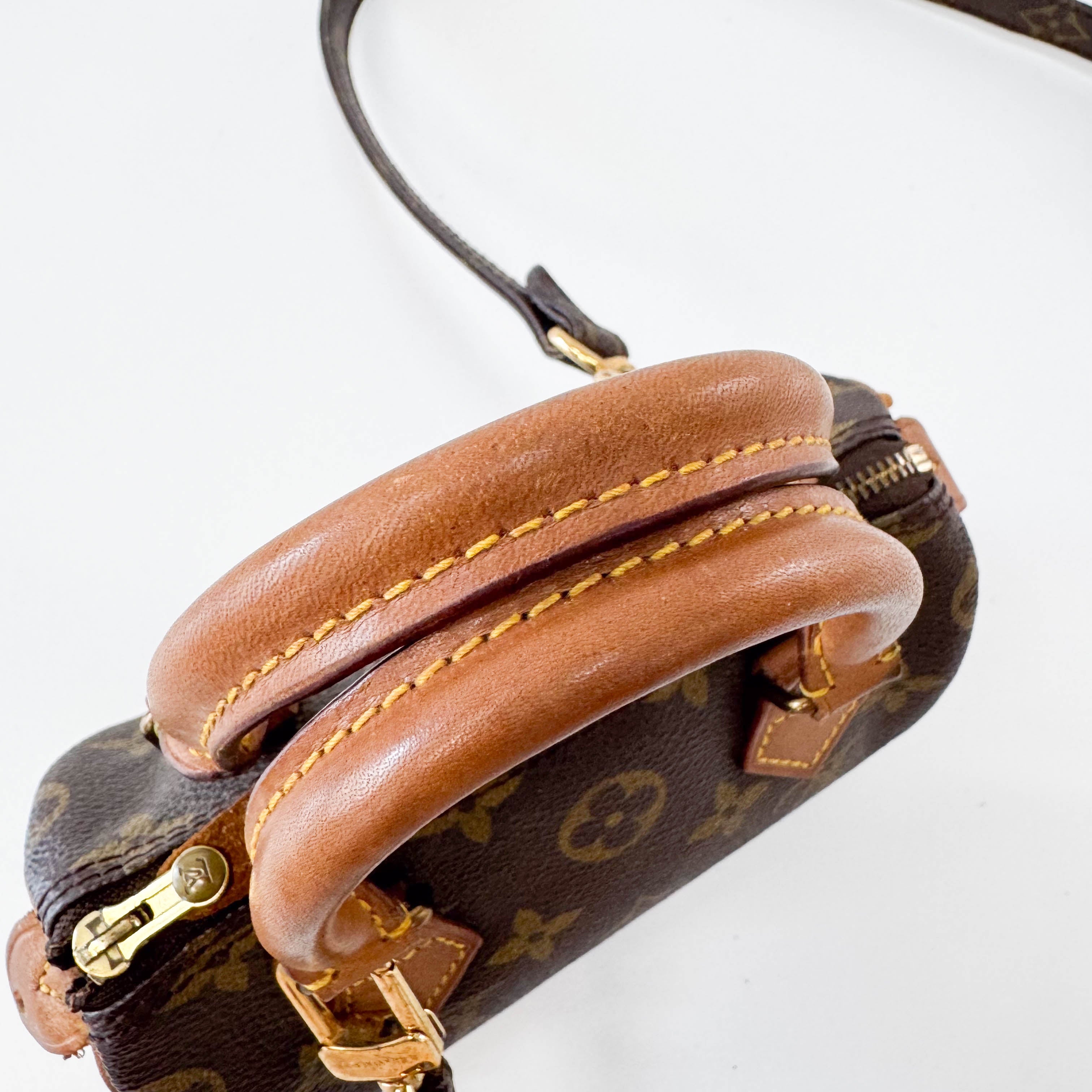 Monogram Nano Speedy with Strap Bag