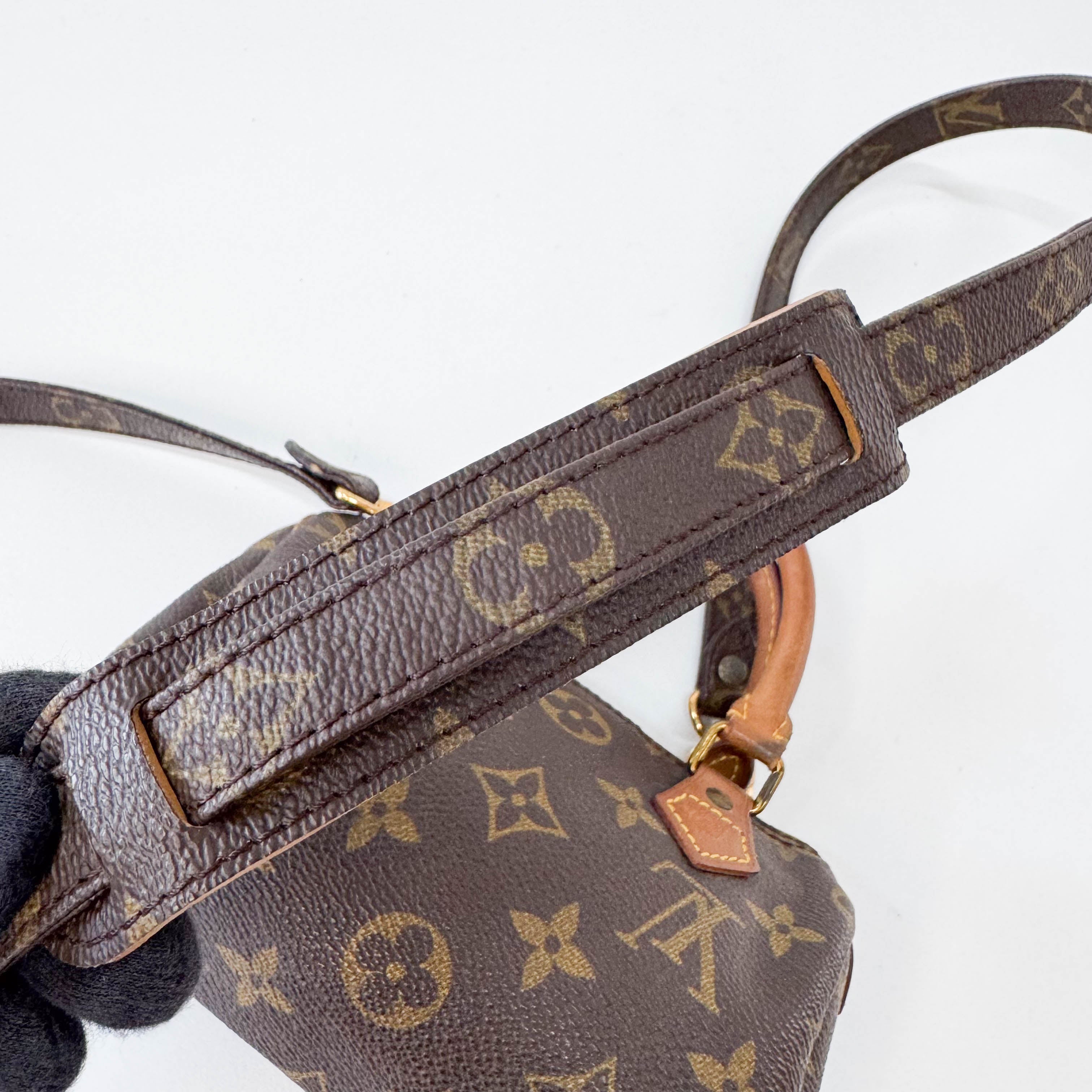 Monogram Nano Speedy with Strap Bag