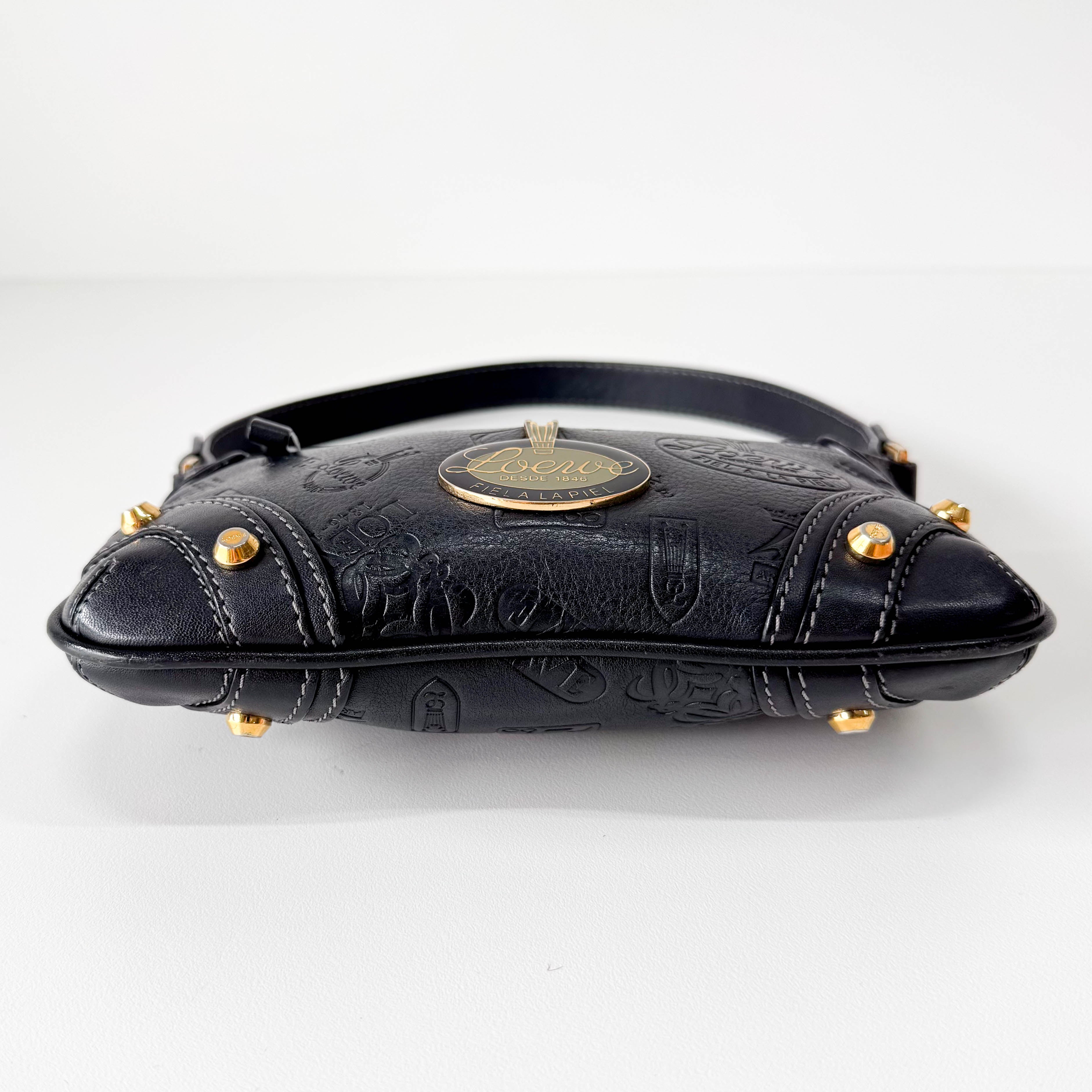 160th Anniversary Leather Black Shoulder Bag