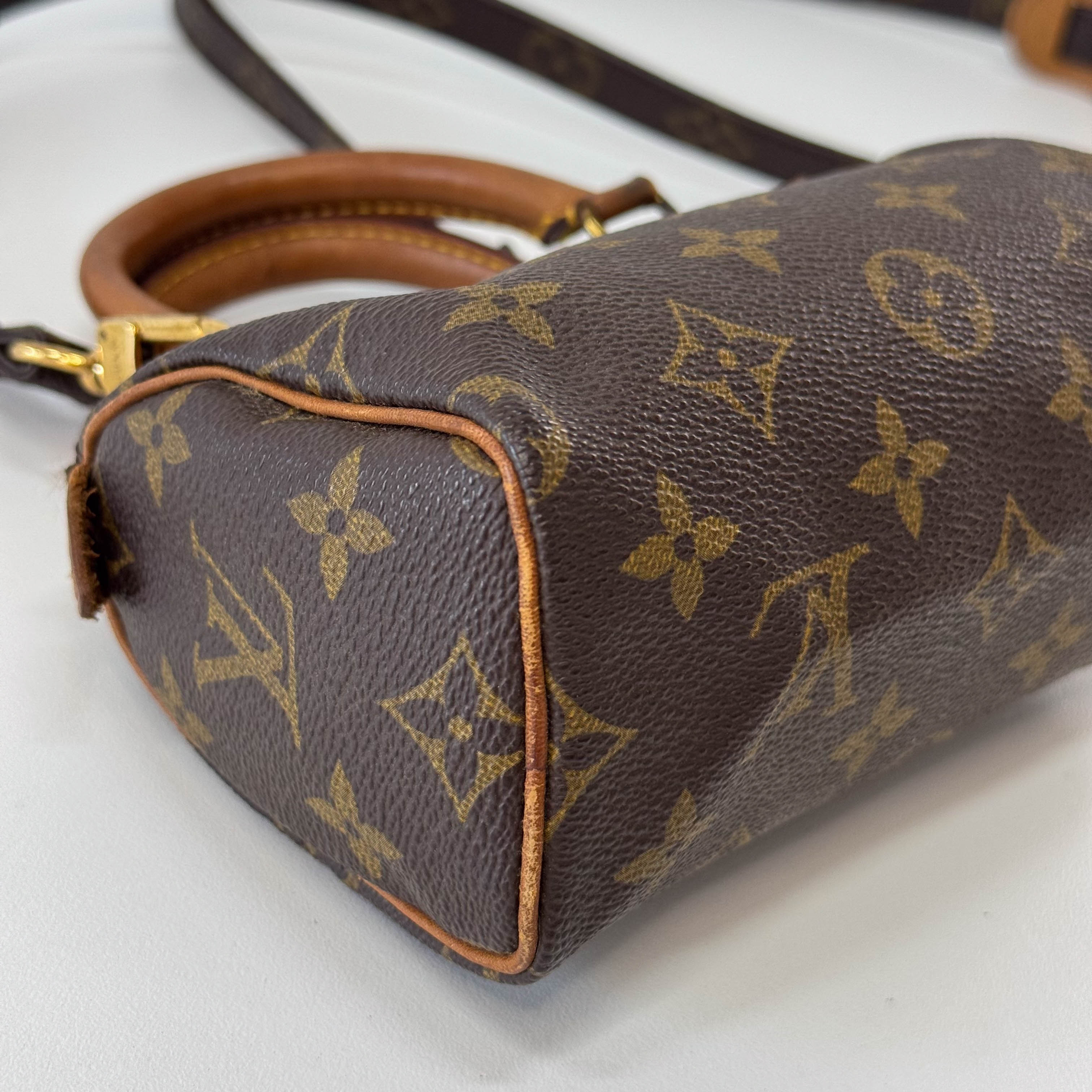 Monogram Nano Speedy with Strap Bag