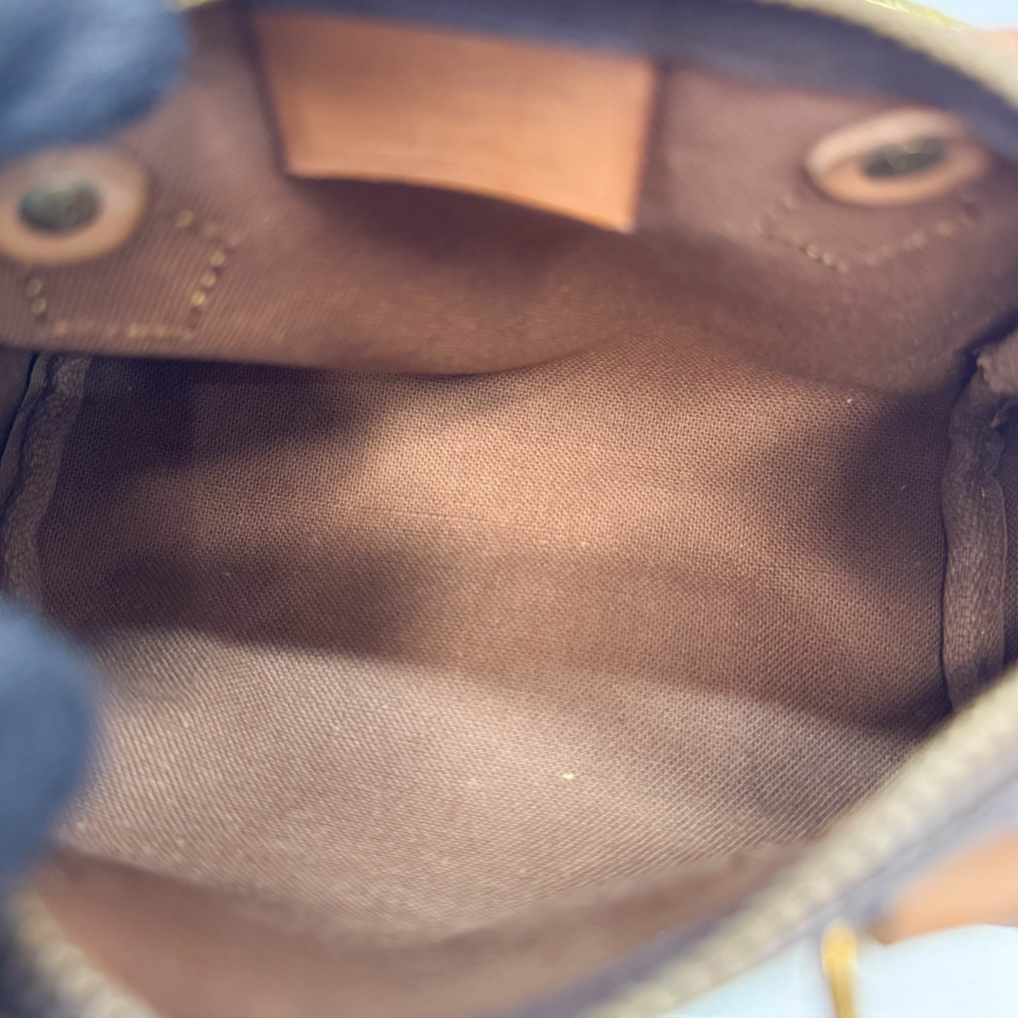 Monogram Nano Speedy with Strap Bag