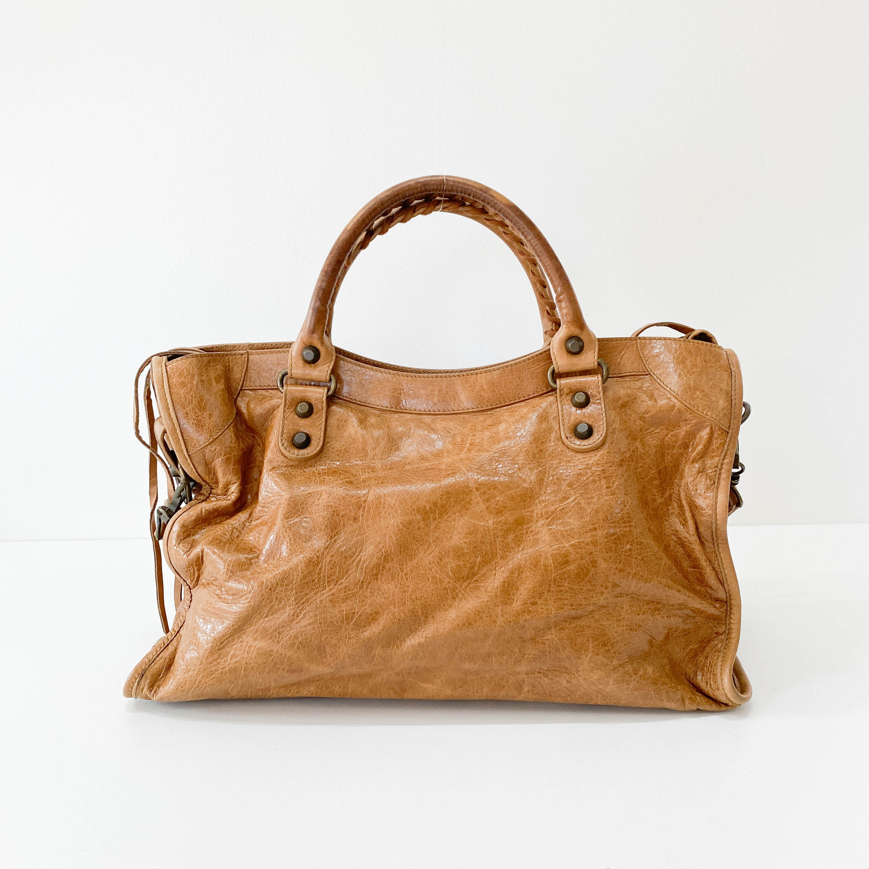 The City Brown Leather Bag