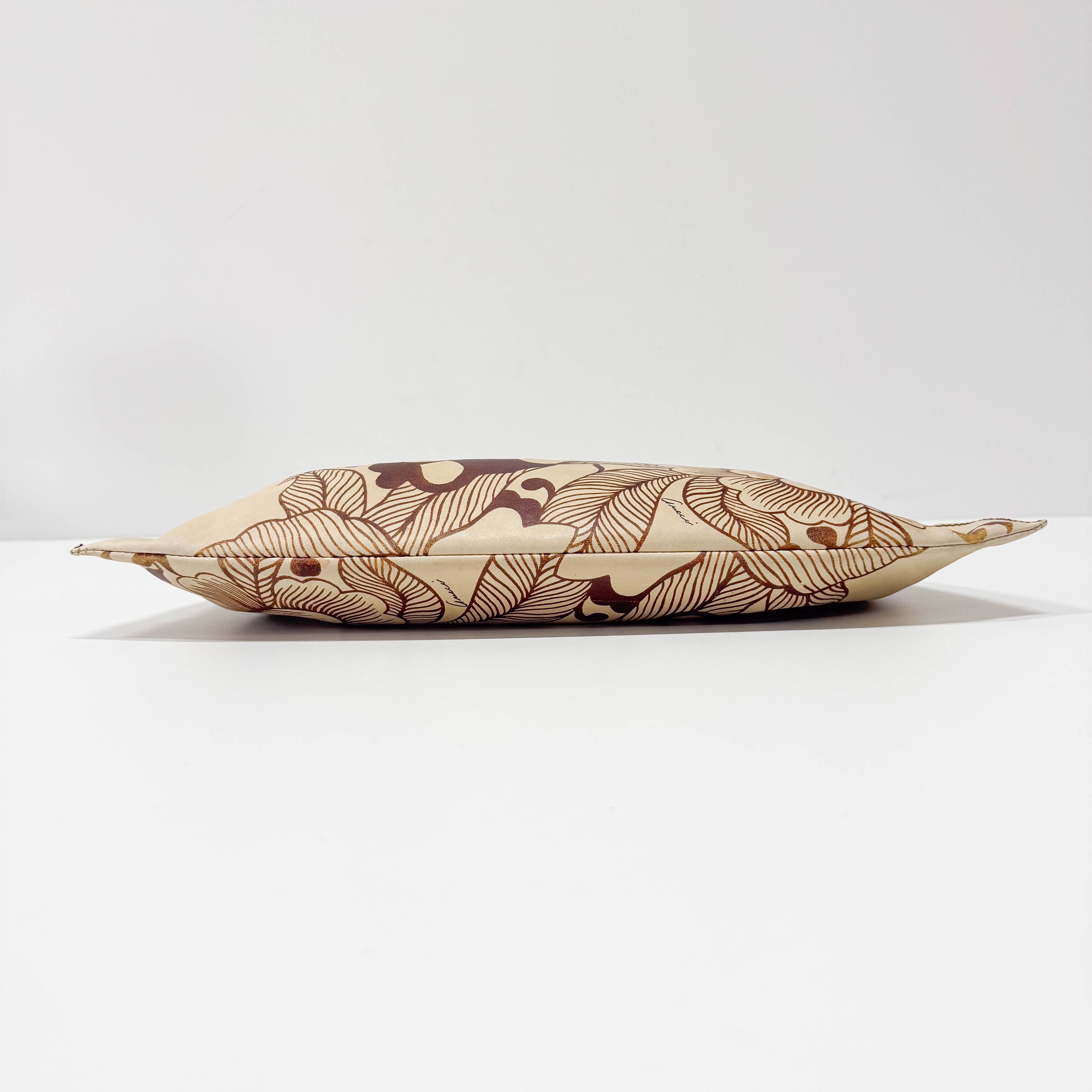 Bamboo Light Brown Leather Handle Bag