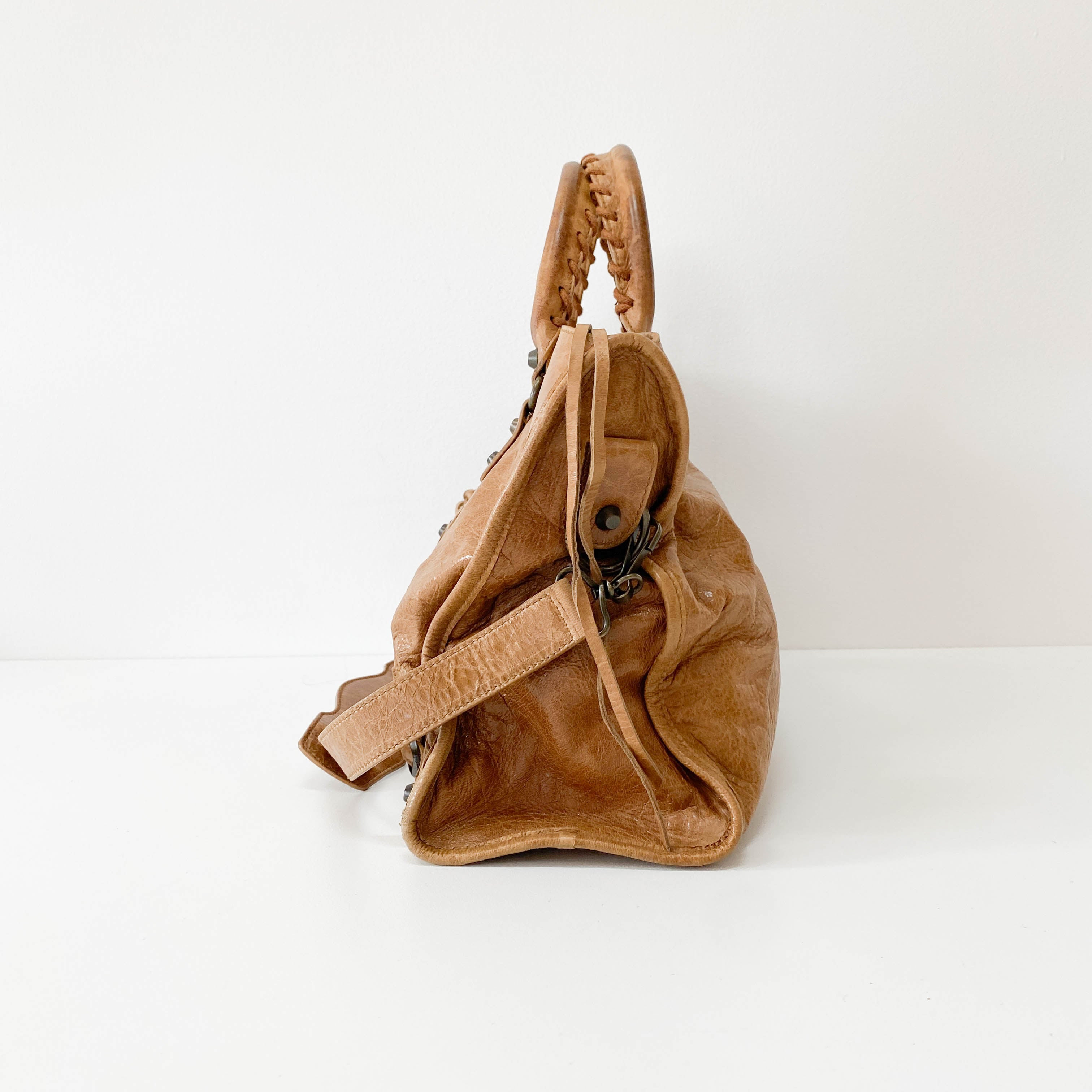 The City Brown Leather Bag