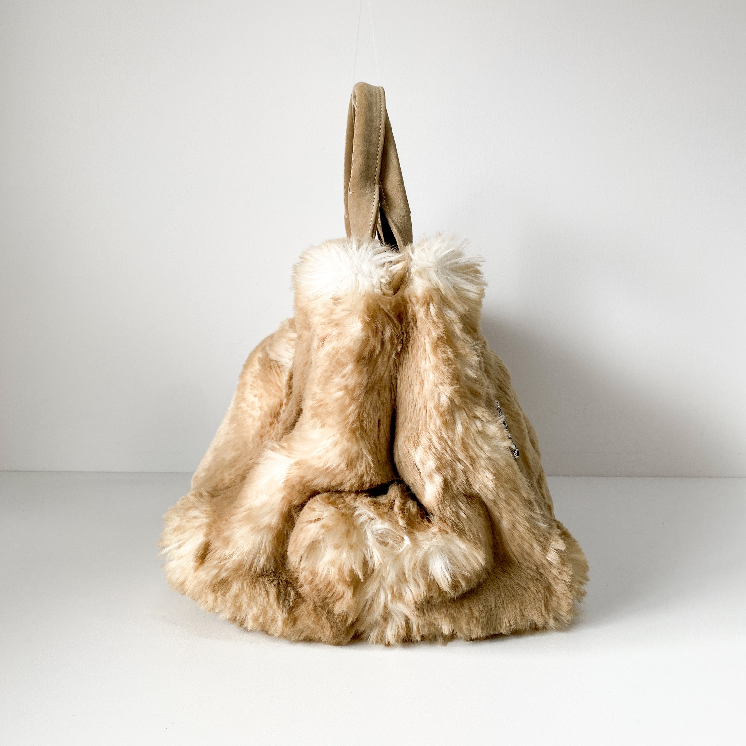 Canapa Beige Fur Tote Bag