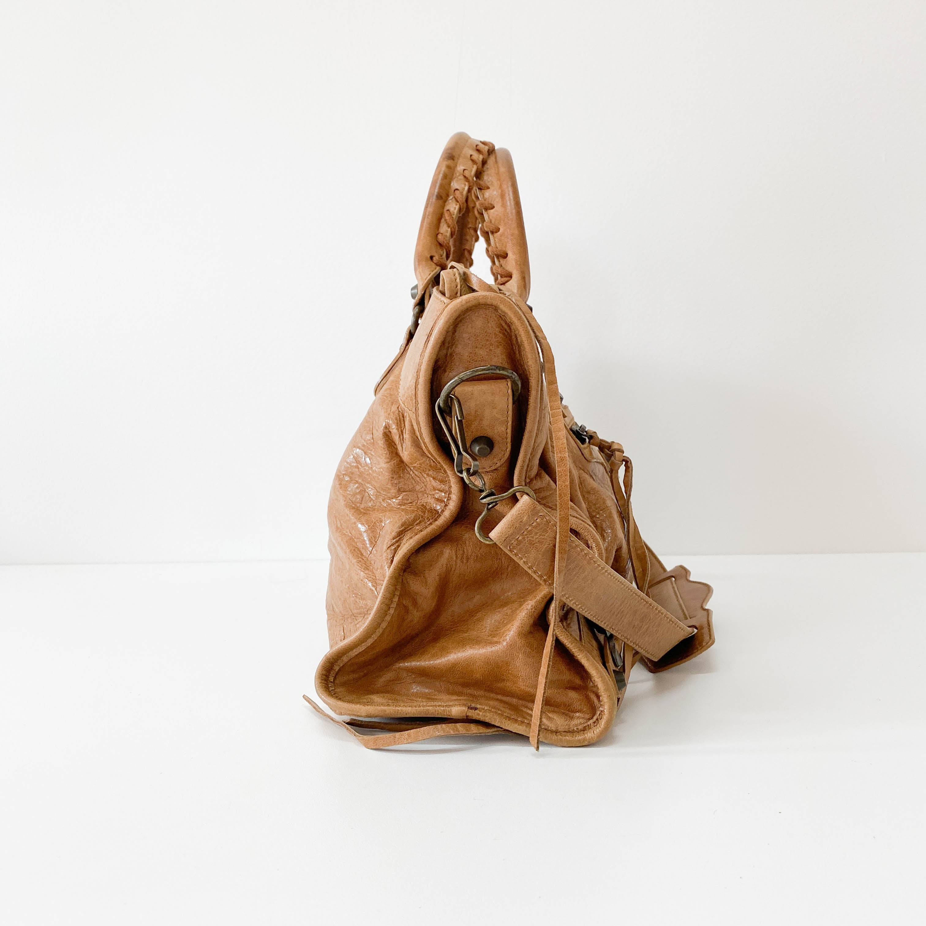 The City Brown Leather Bag