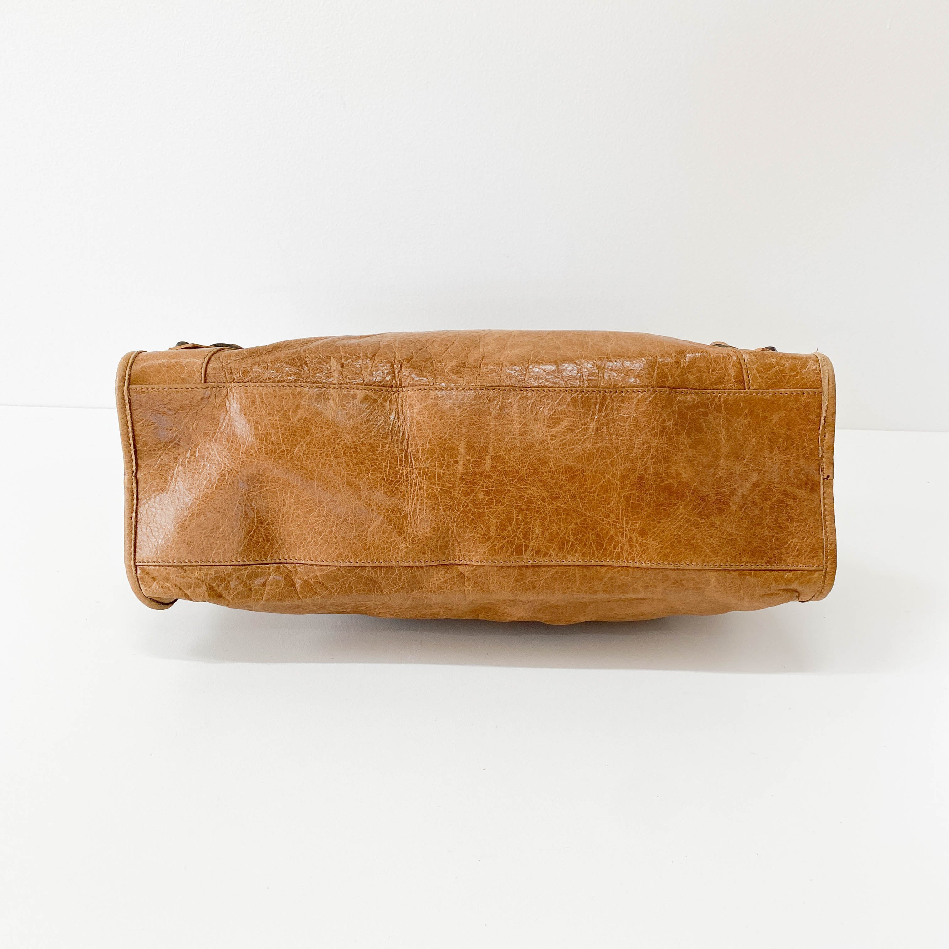 The City Brown Leather Bag