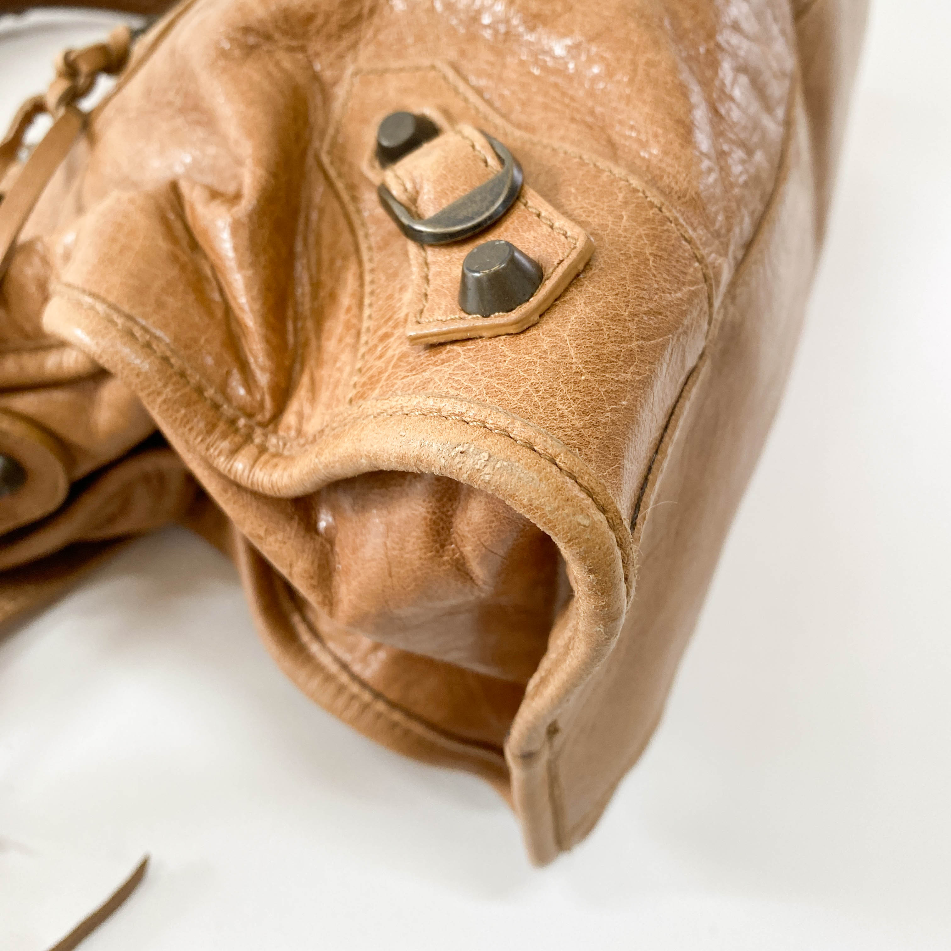 The City Brown Leather Bag