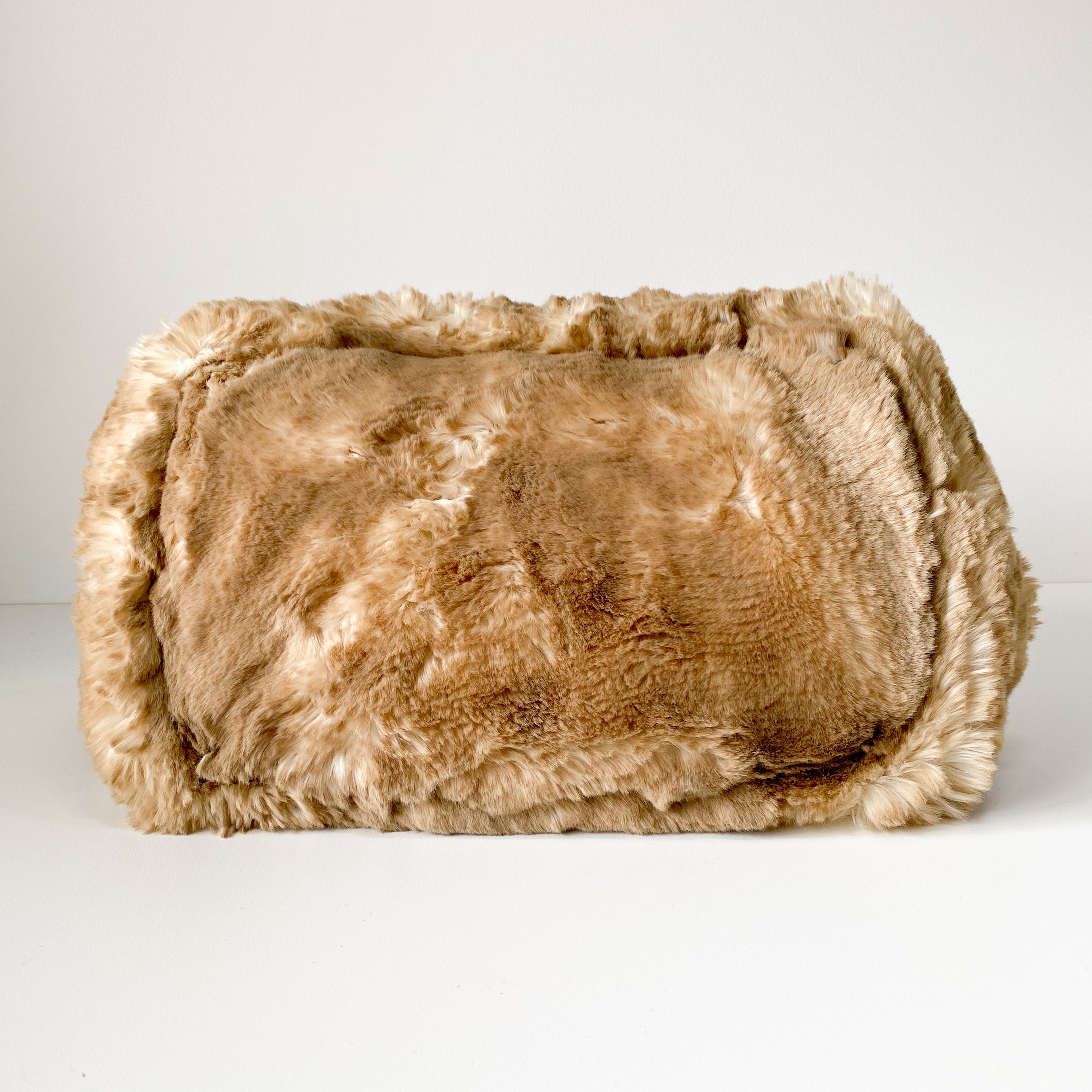 Canapa Beige Fur Tote Bag