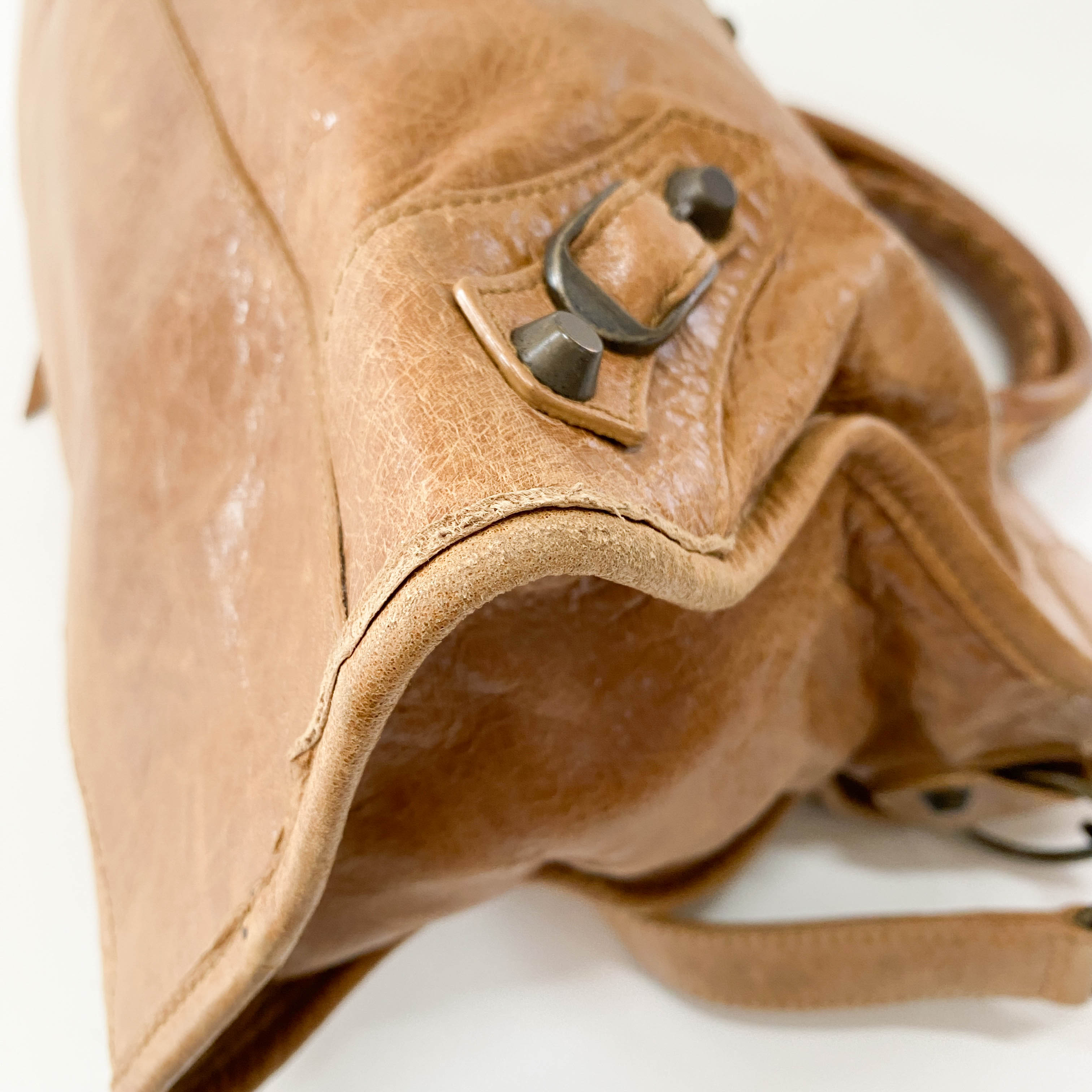 The City Brown Leather Bag