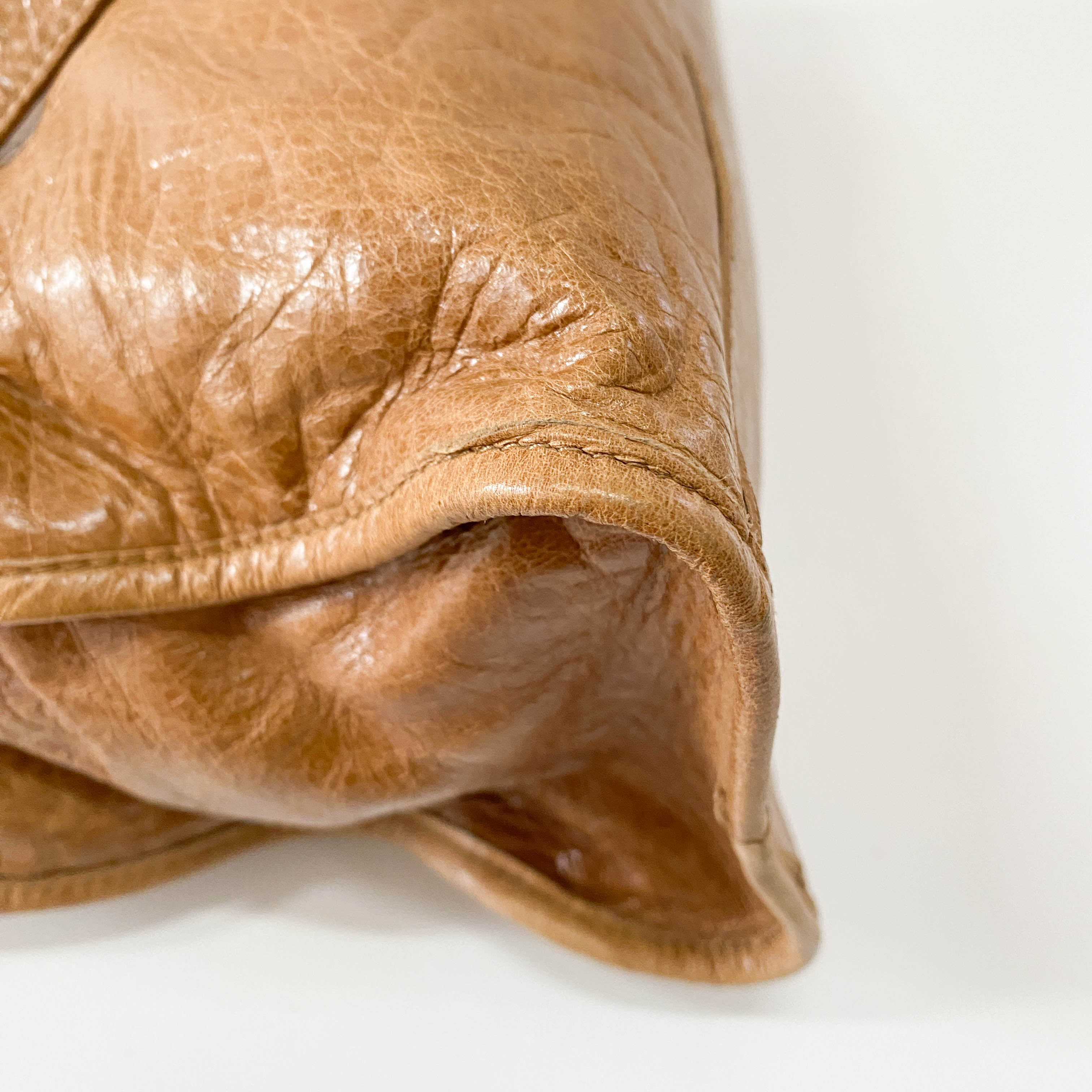 The City Brown Leather Bag