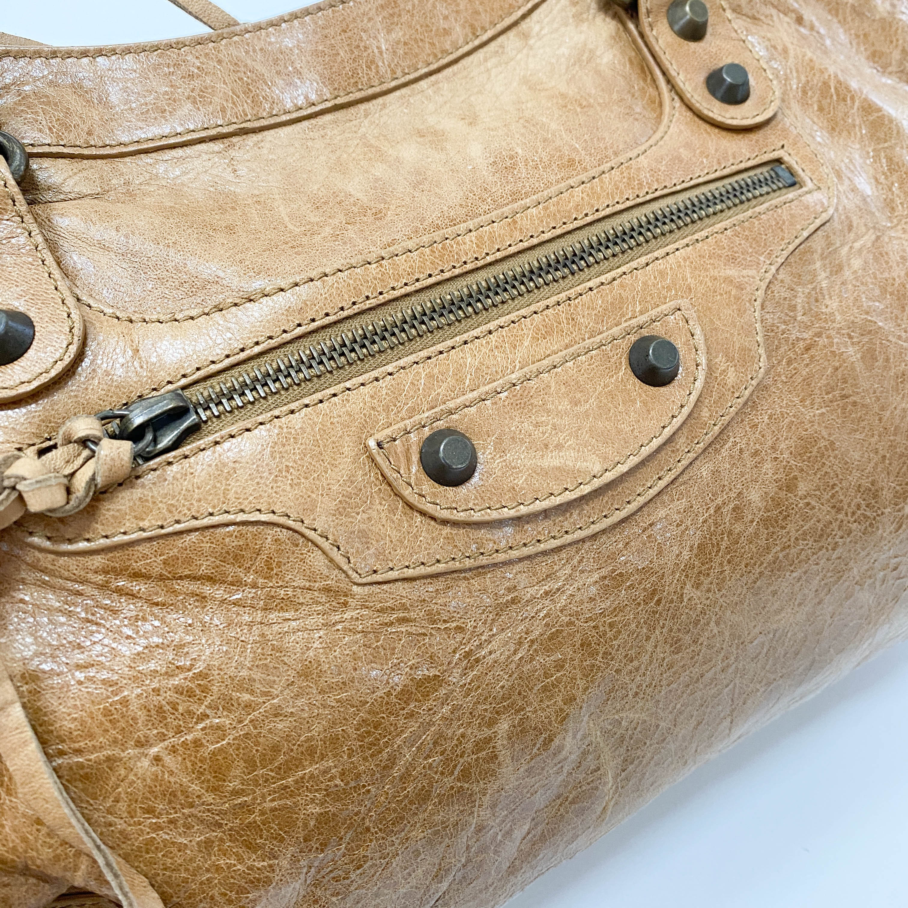 The City Brown Leather Bag