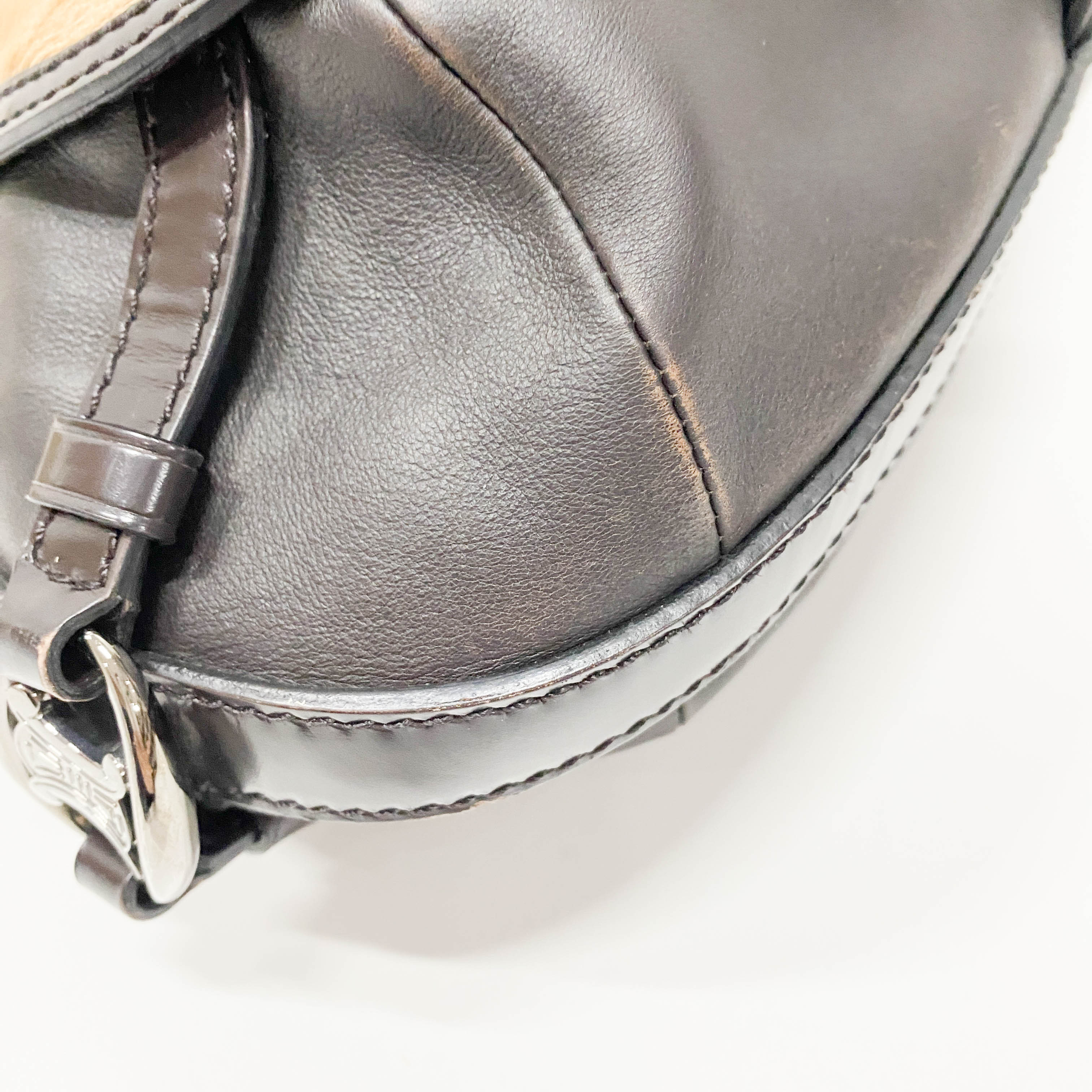 Archive Leather/Pony Hair Shoulder Bag