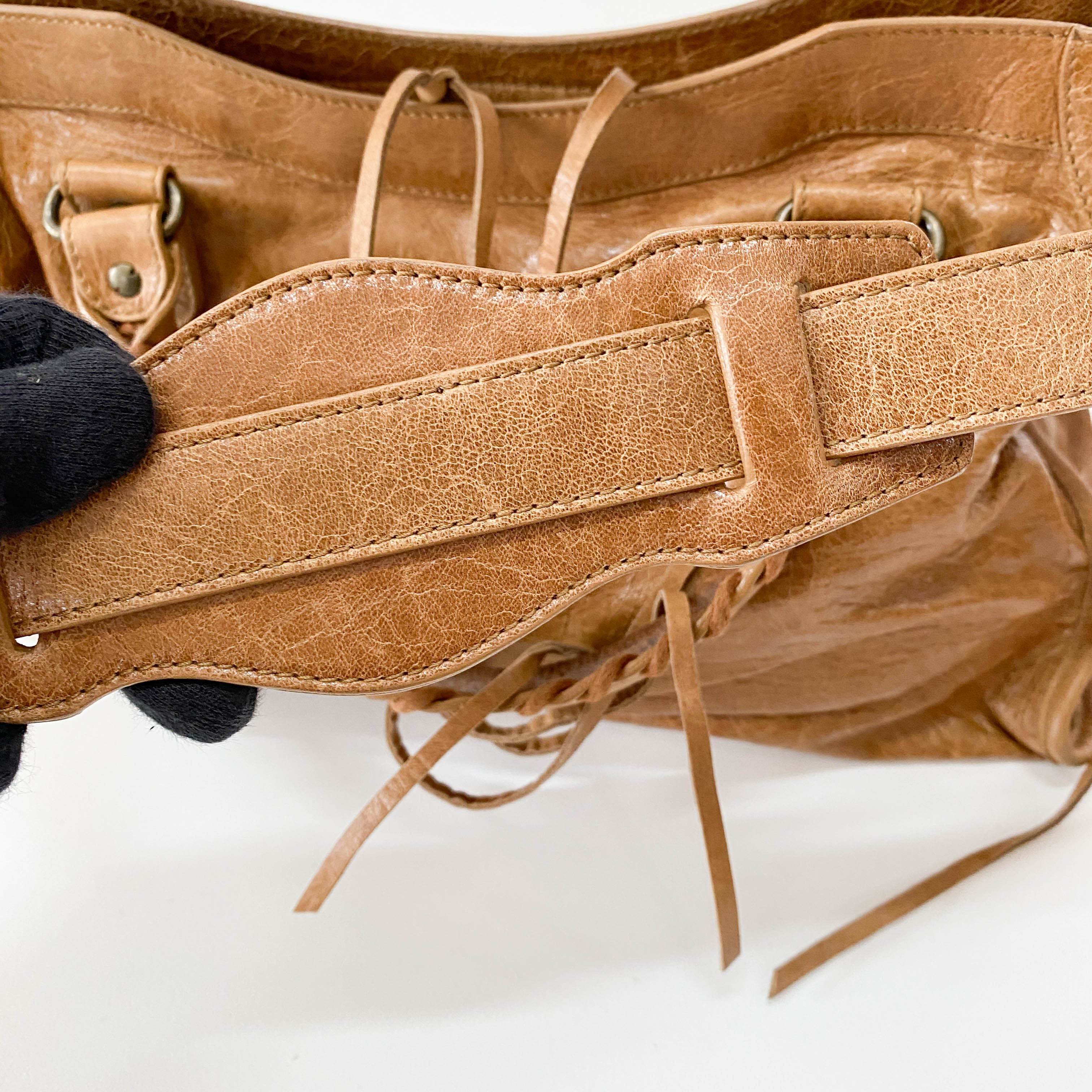 The City Brown Leather Bag