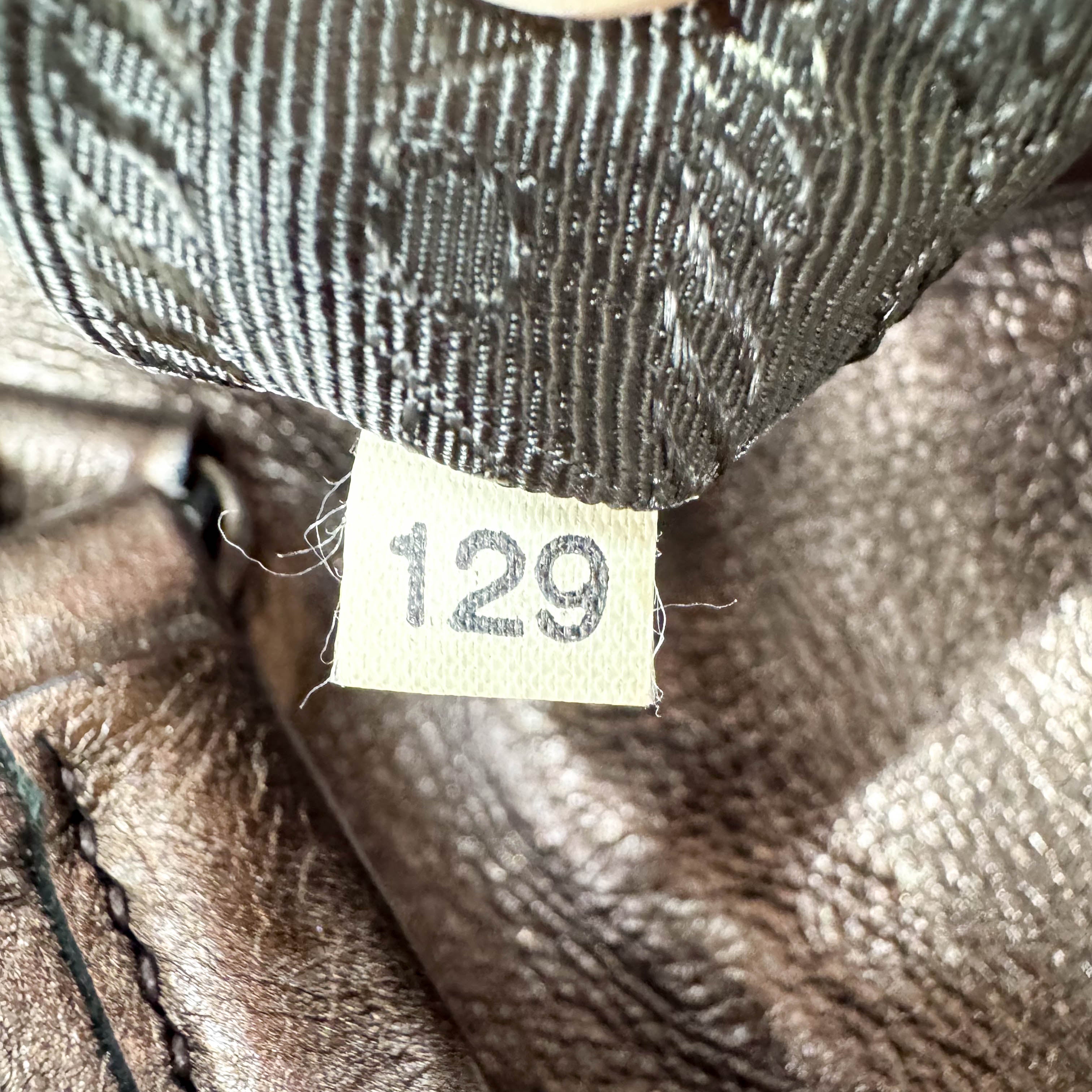 Metaric Bronze Leather Shoulder Bag