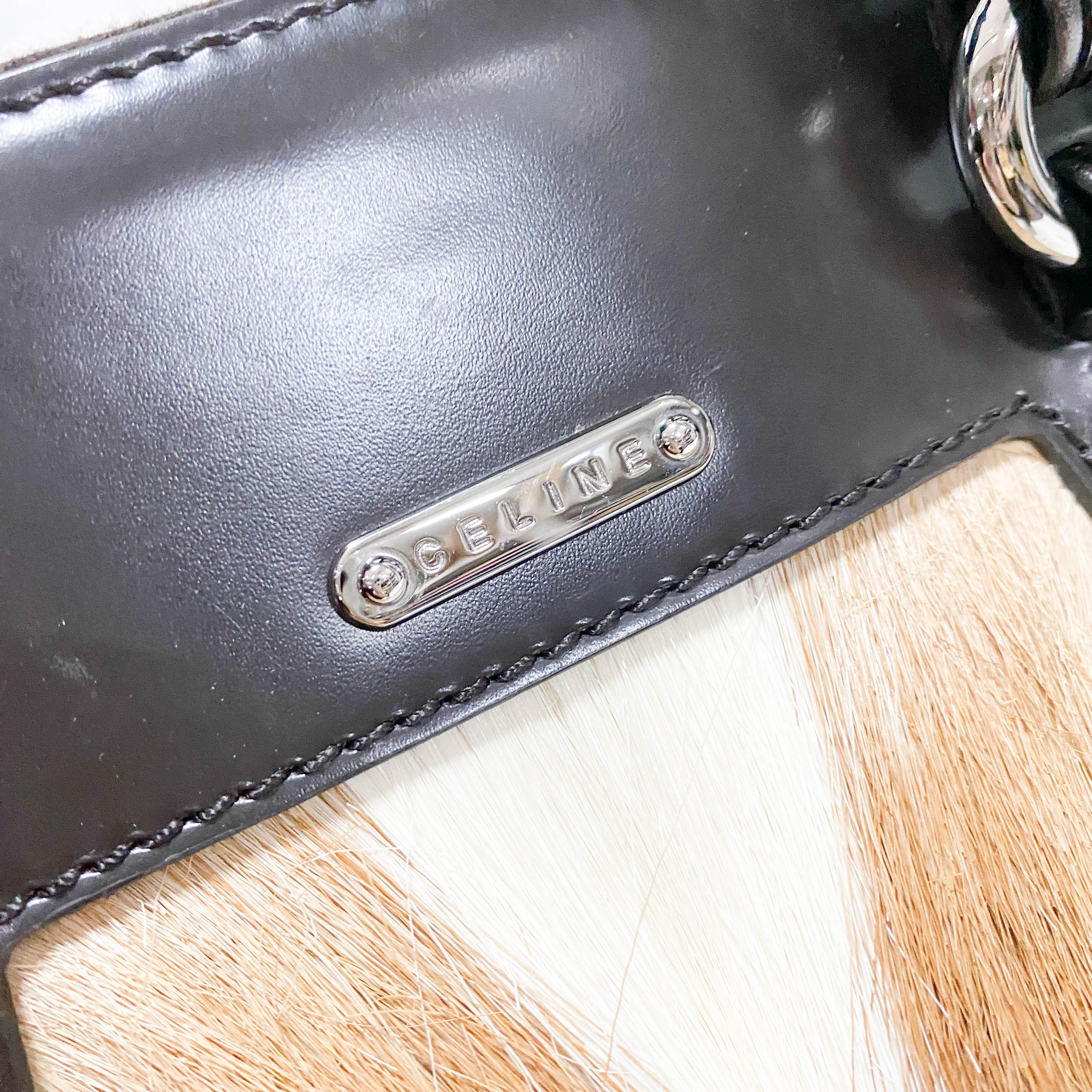 Archive Leather/Pony Hair Shoulder Bag