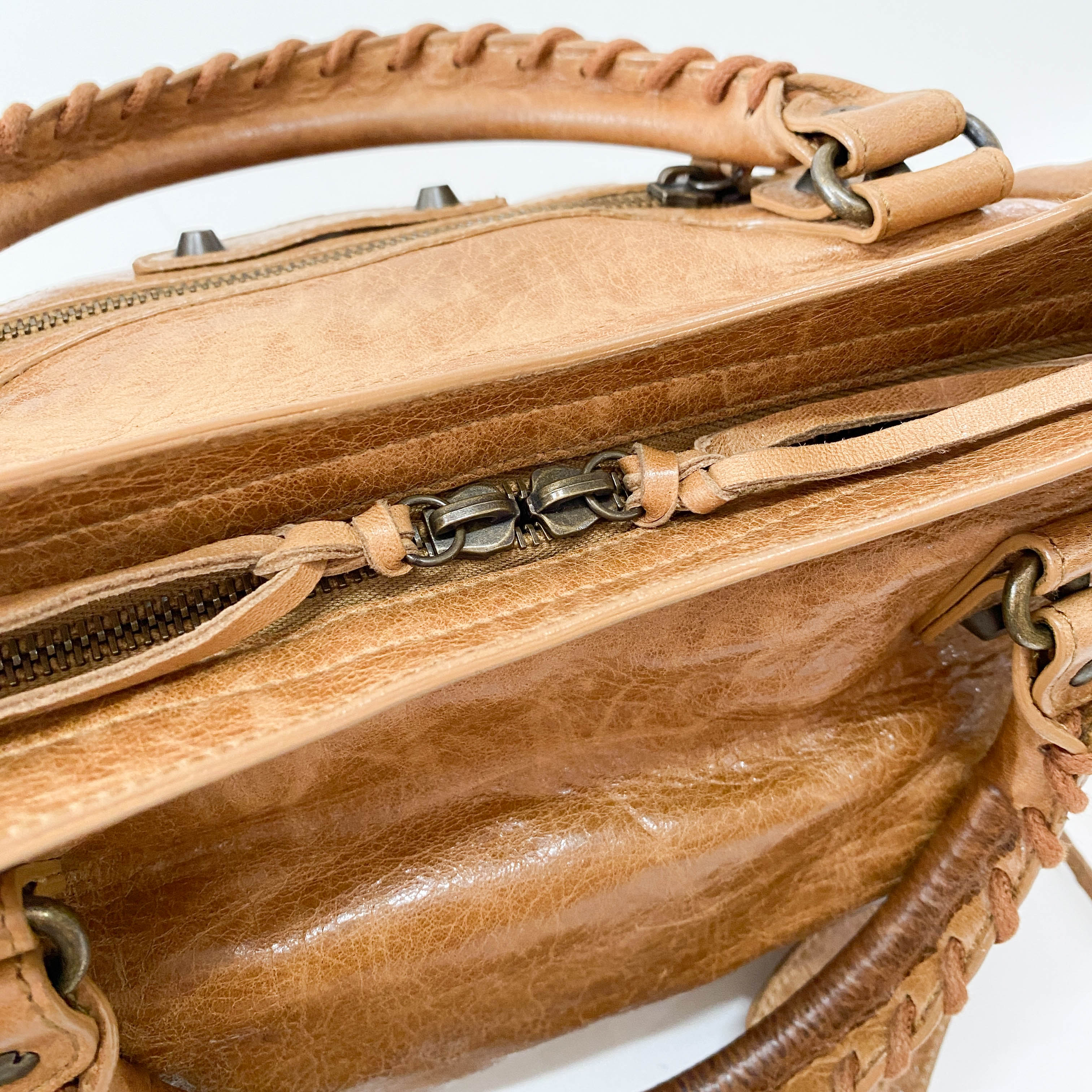 The City Brown Leather Bag