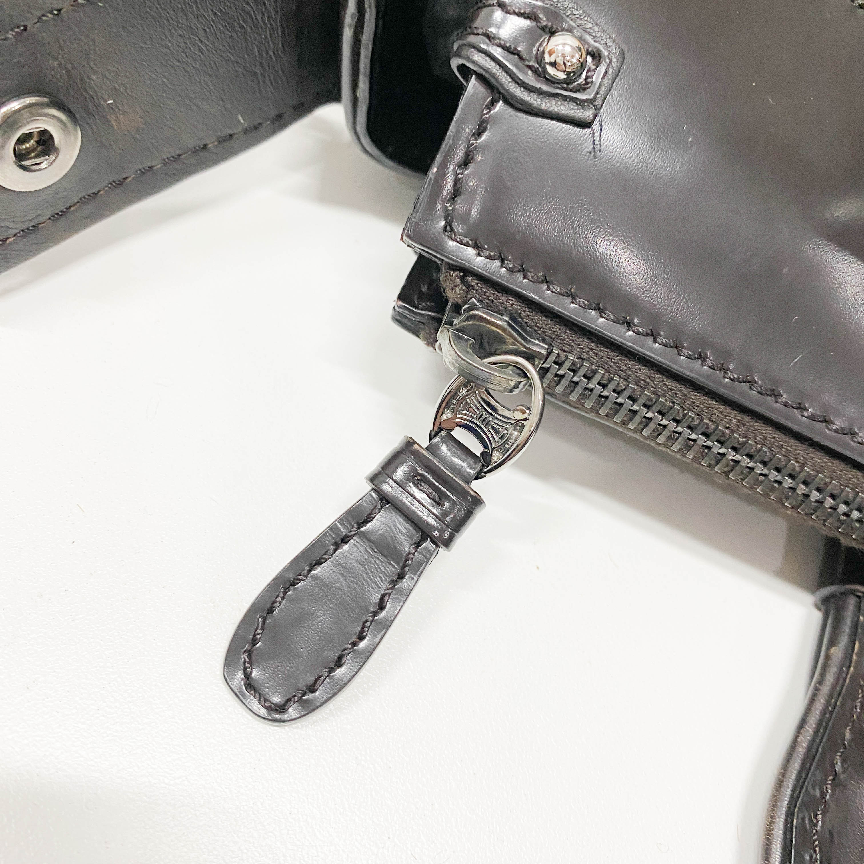 Archive Leather/Pony Hair Shoulder Bag