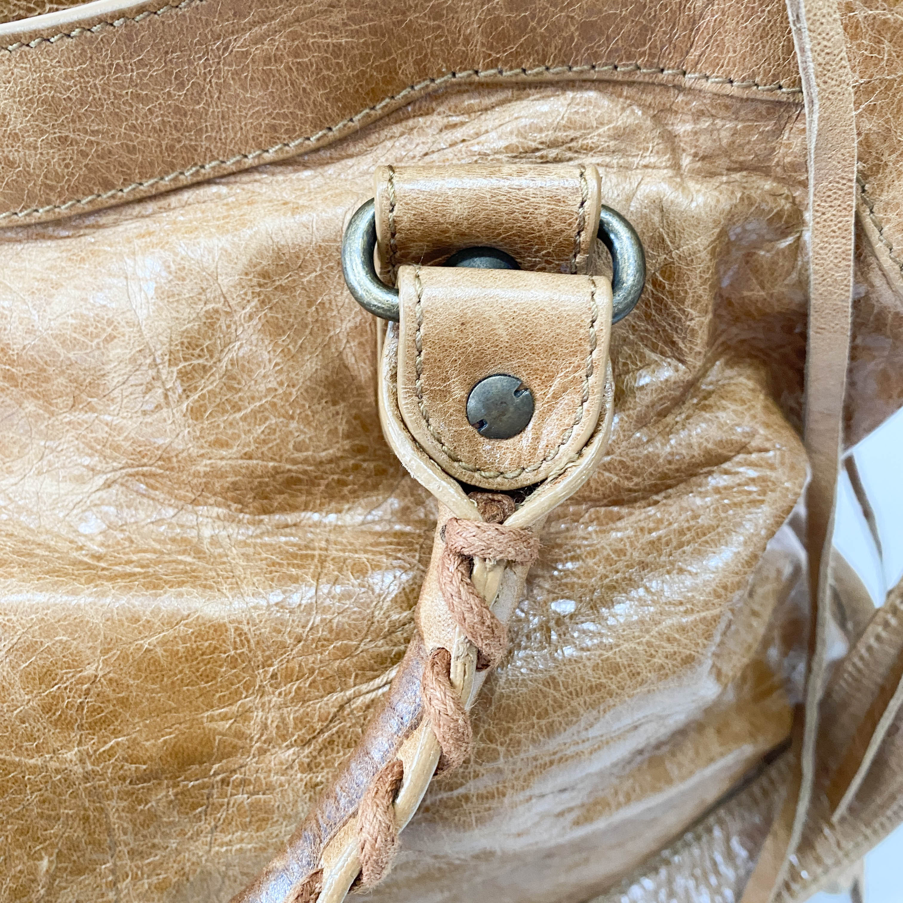 The City Brown Leather Bag