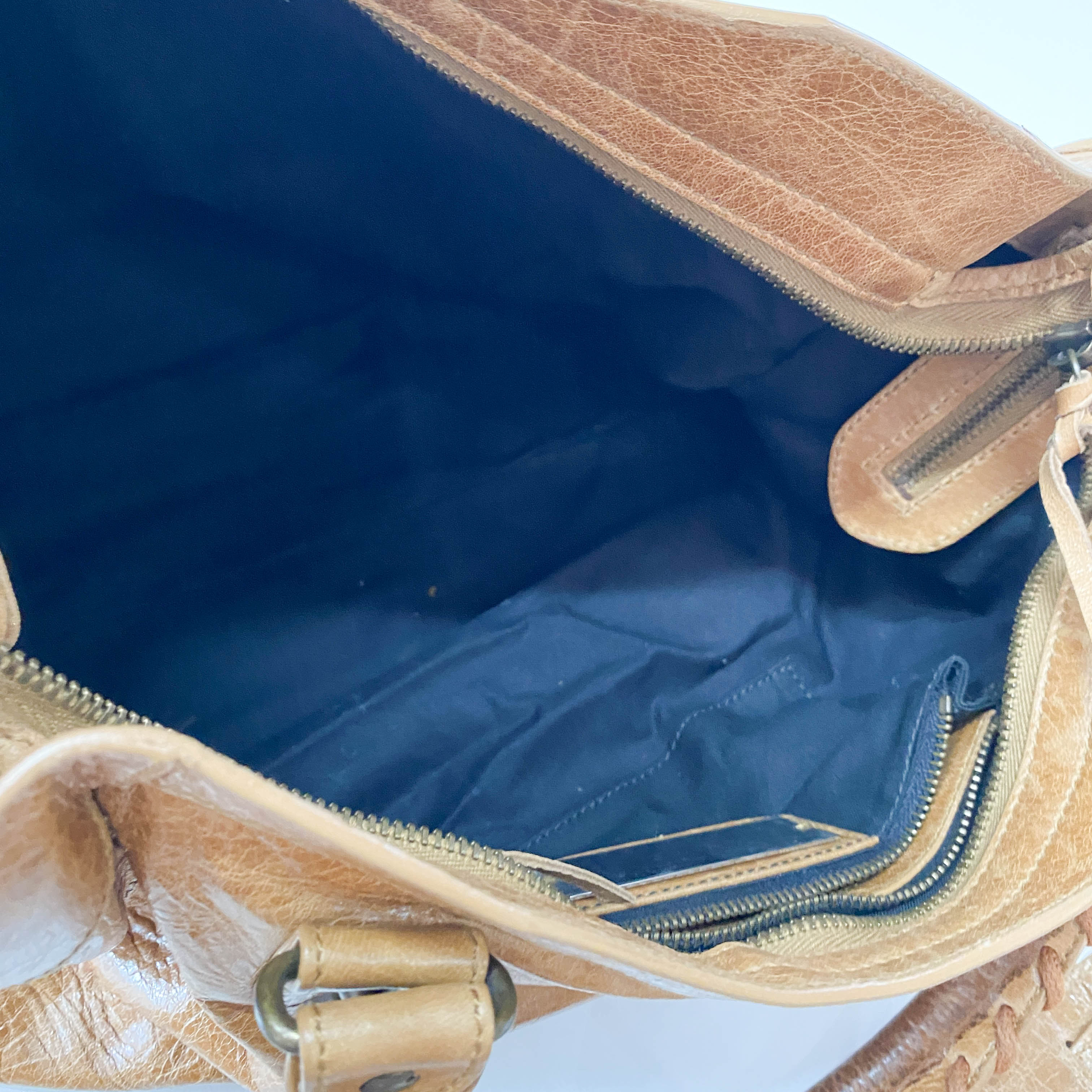 The City Brown Leather Bag