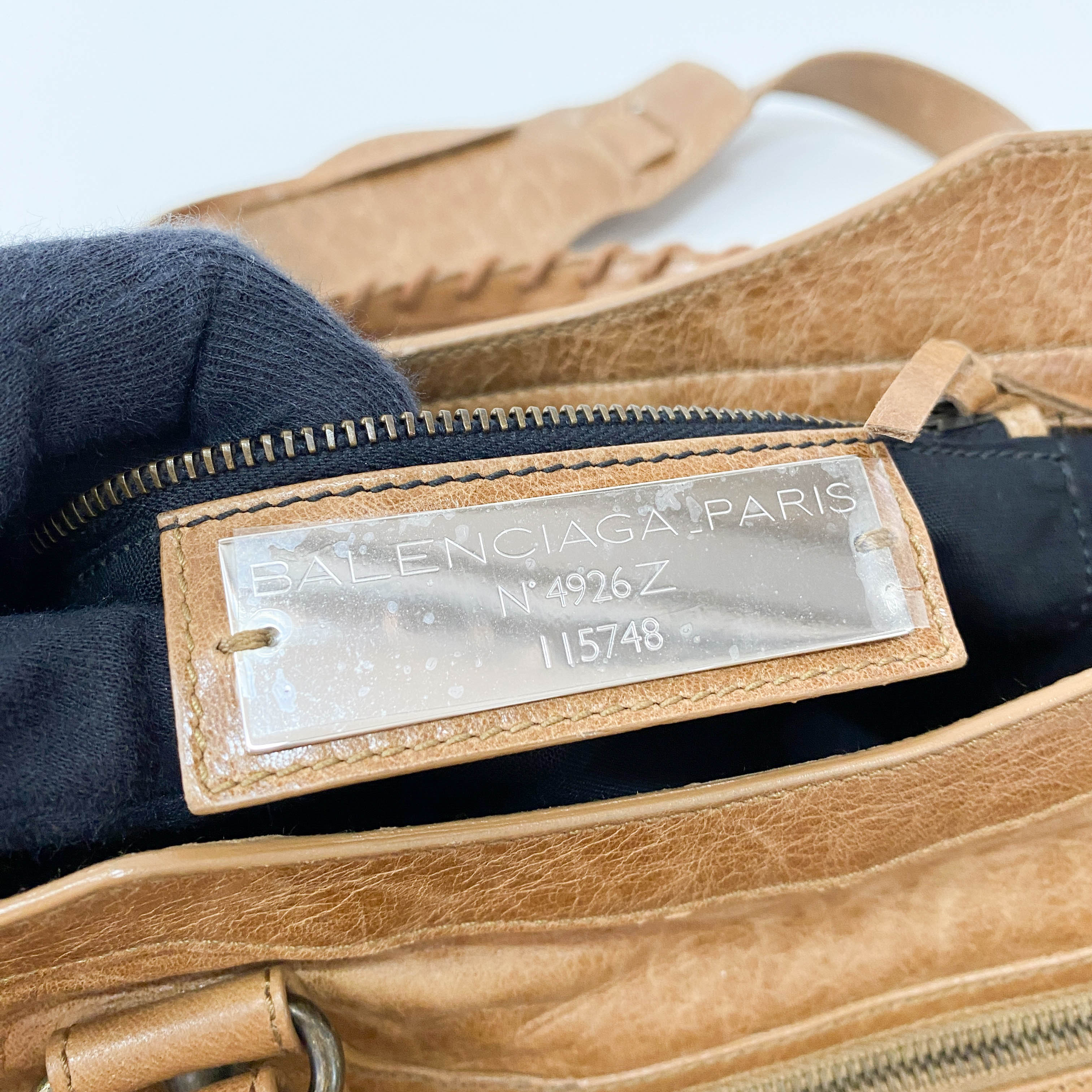 The City Brown Leather Bag