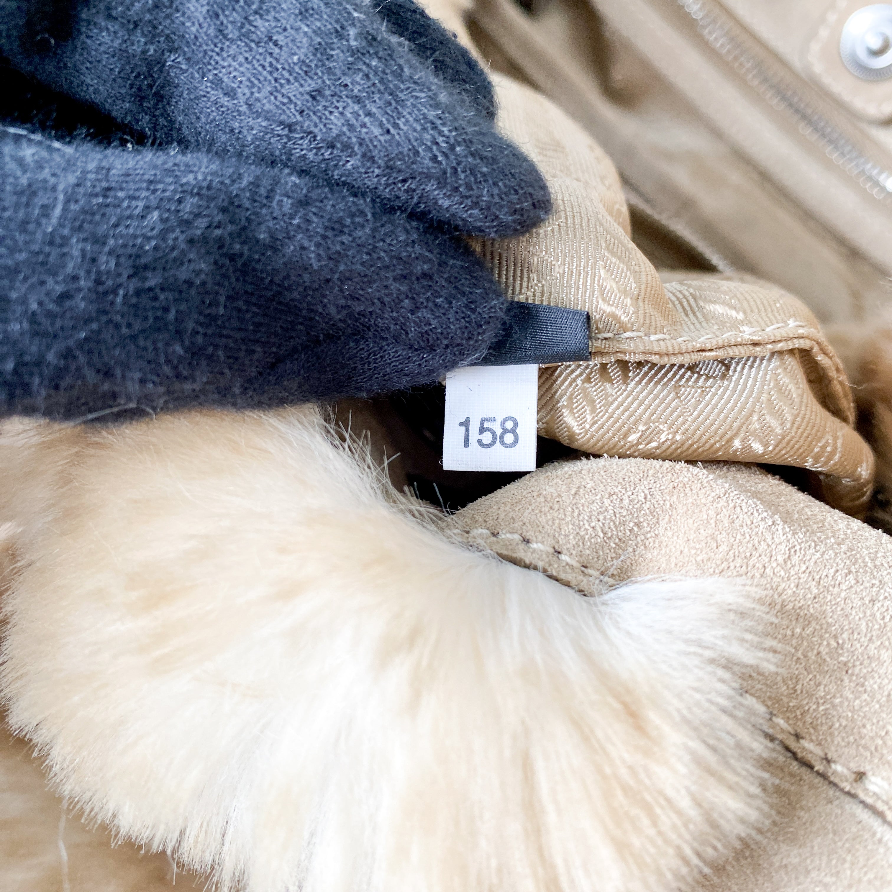 Canapa Beige Fur Tote Bag