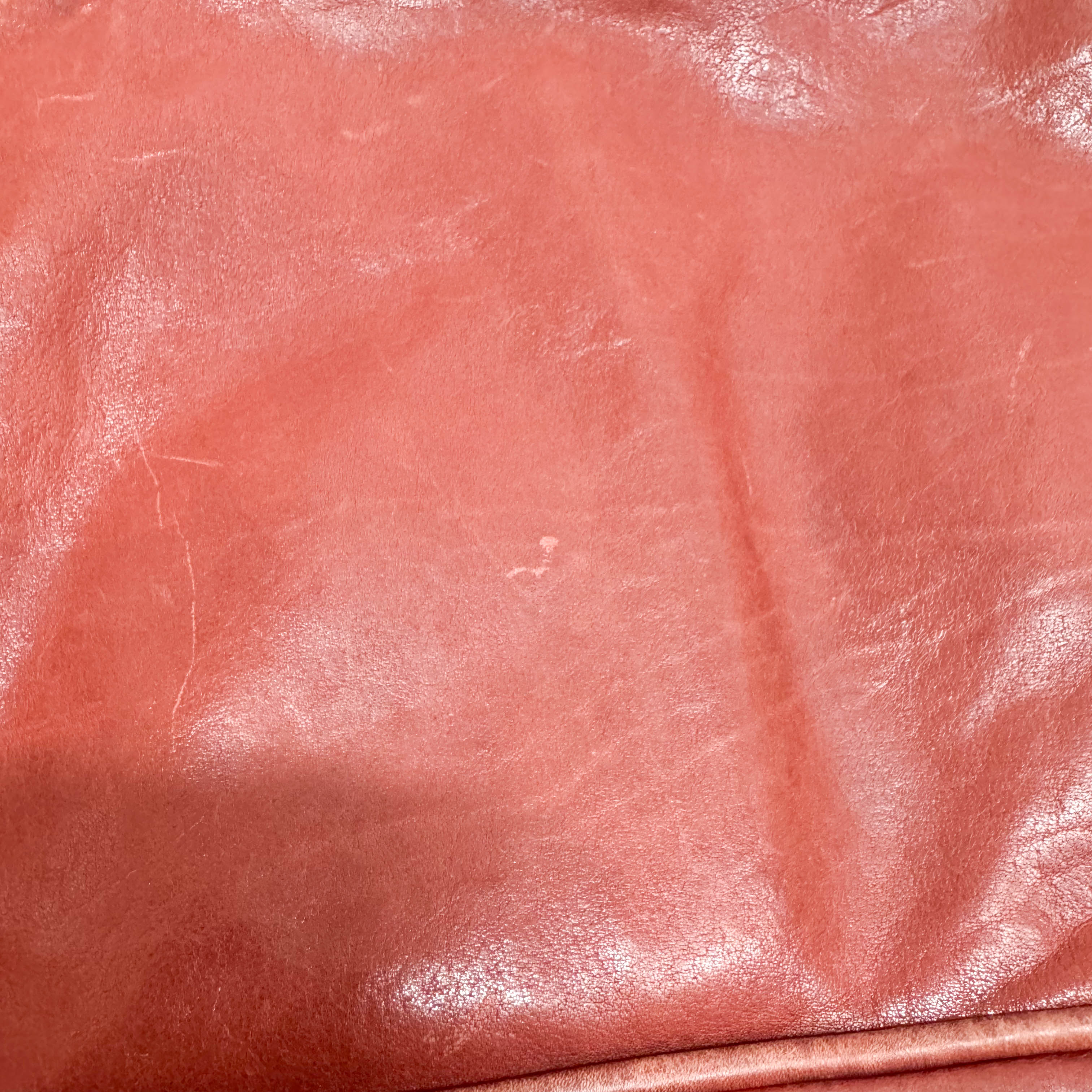 Gaucho Red Calfskin Leather Shoulder Bag