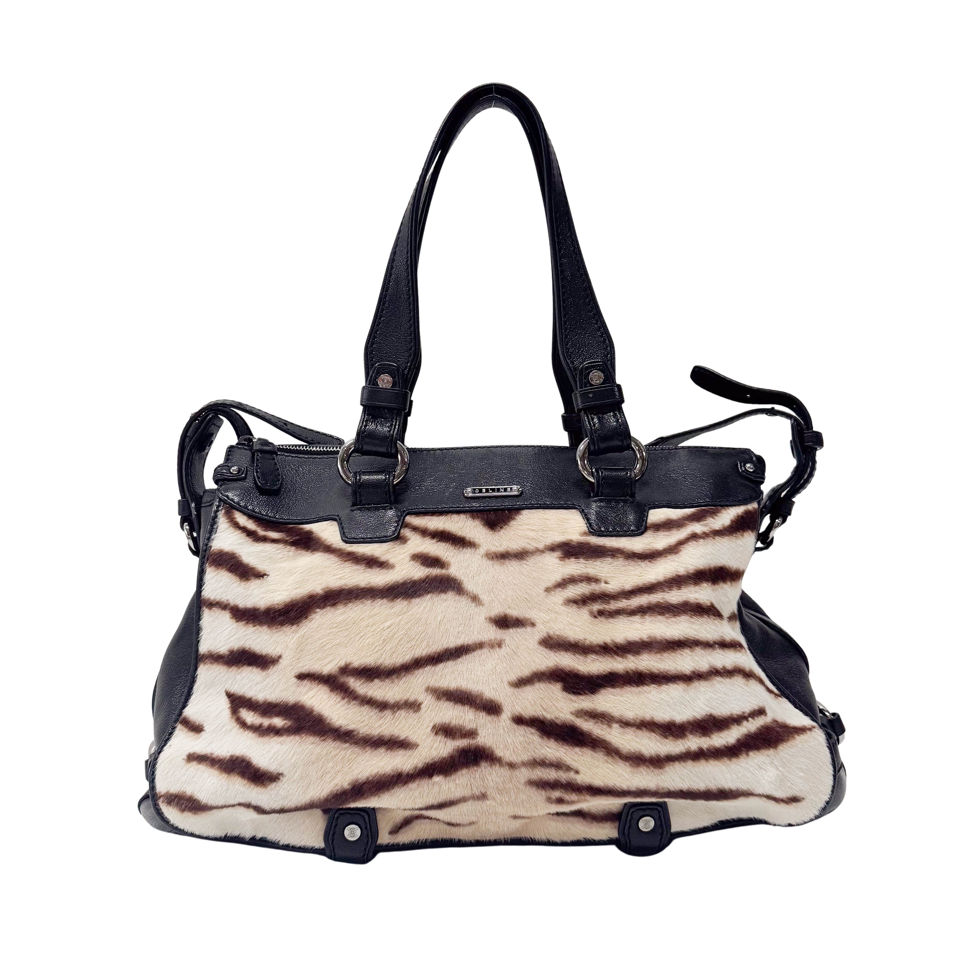 Pony Hair/Leather Shoulder Bag