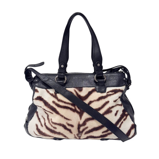 Pony Hair/Leather Shoulder Bag