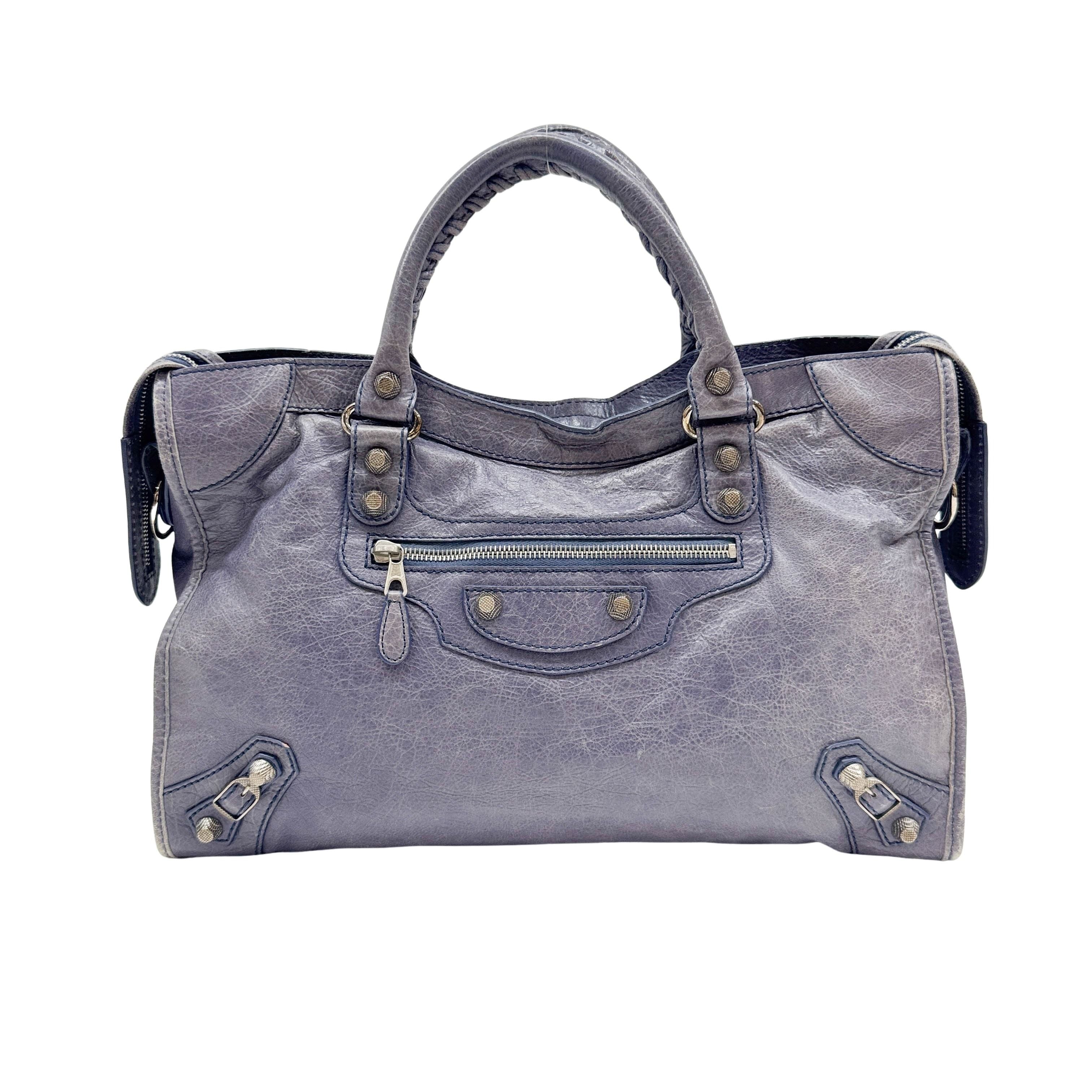 Giant 12 City Dusty Blue Leather Two Way Bag