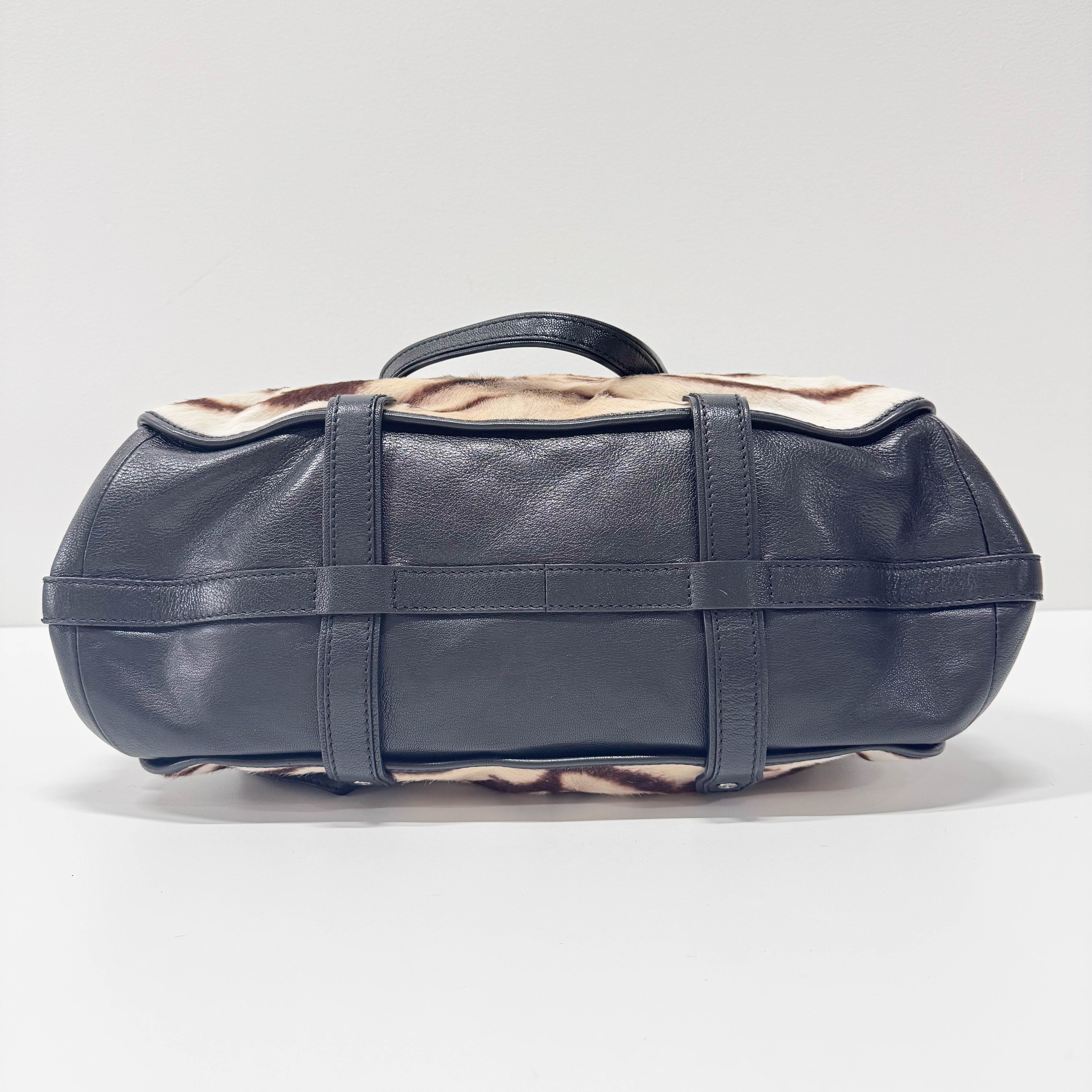 Pony Hair/Leather Shoulder Bag