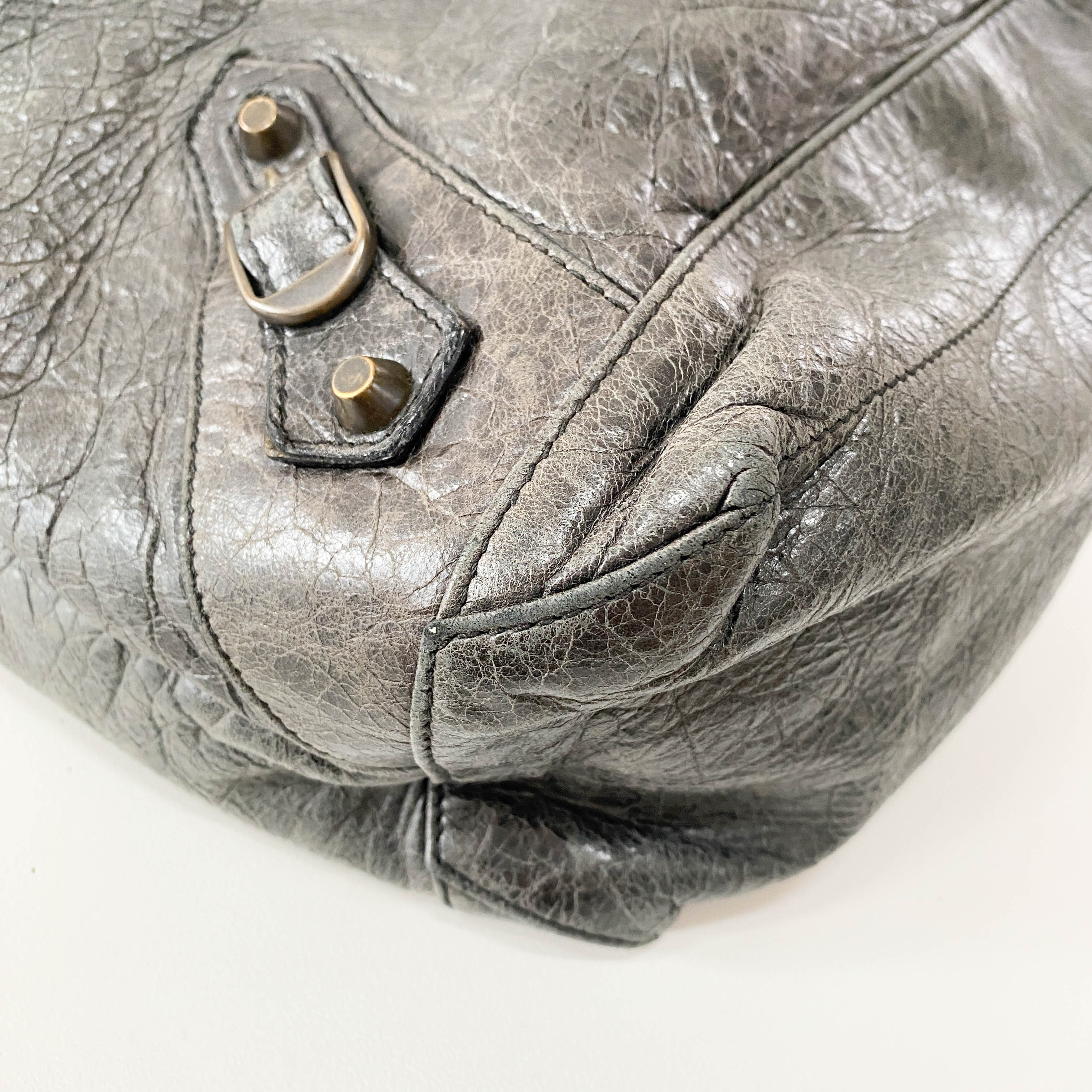 The Day Grey Leather Shoulder Bag