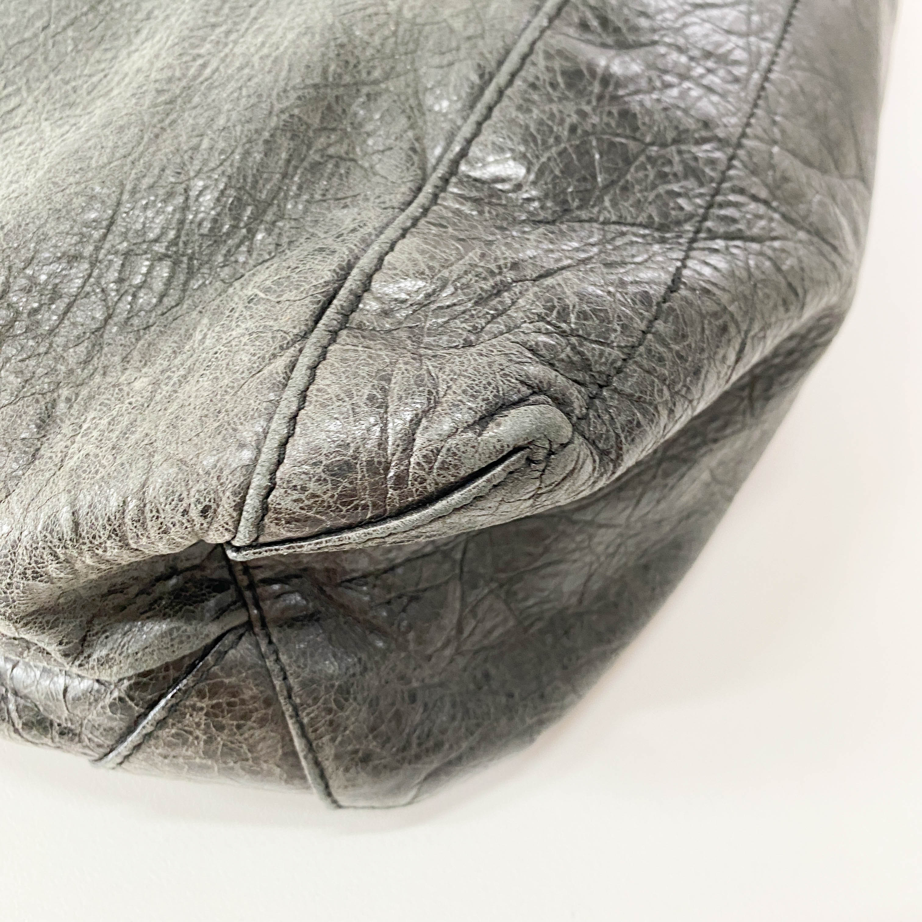 The Day Grey Leather Shoulder Bag