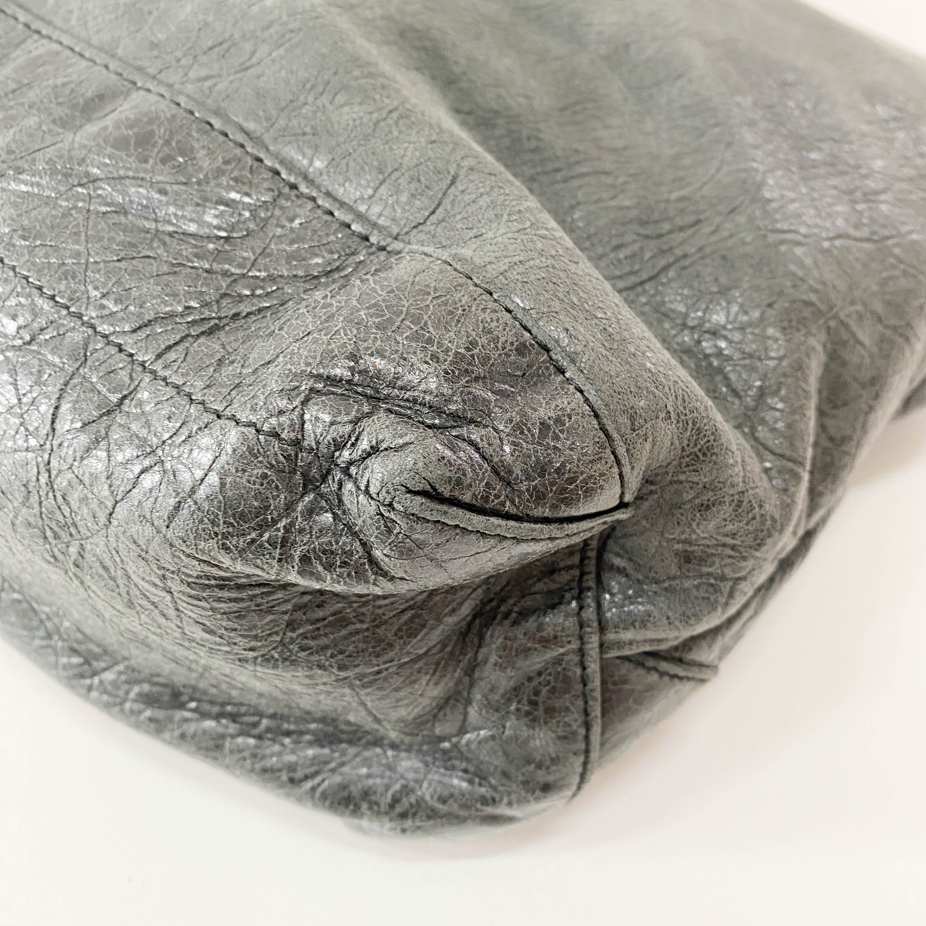 The Day Grey Leather Shoulder Bag