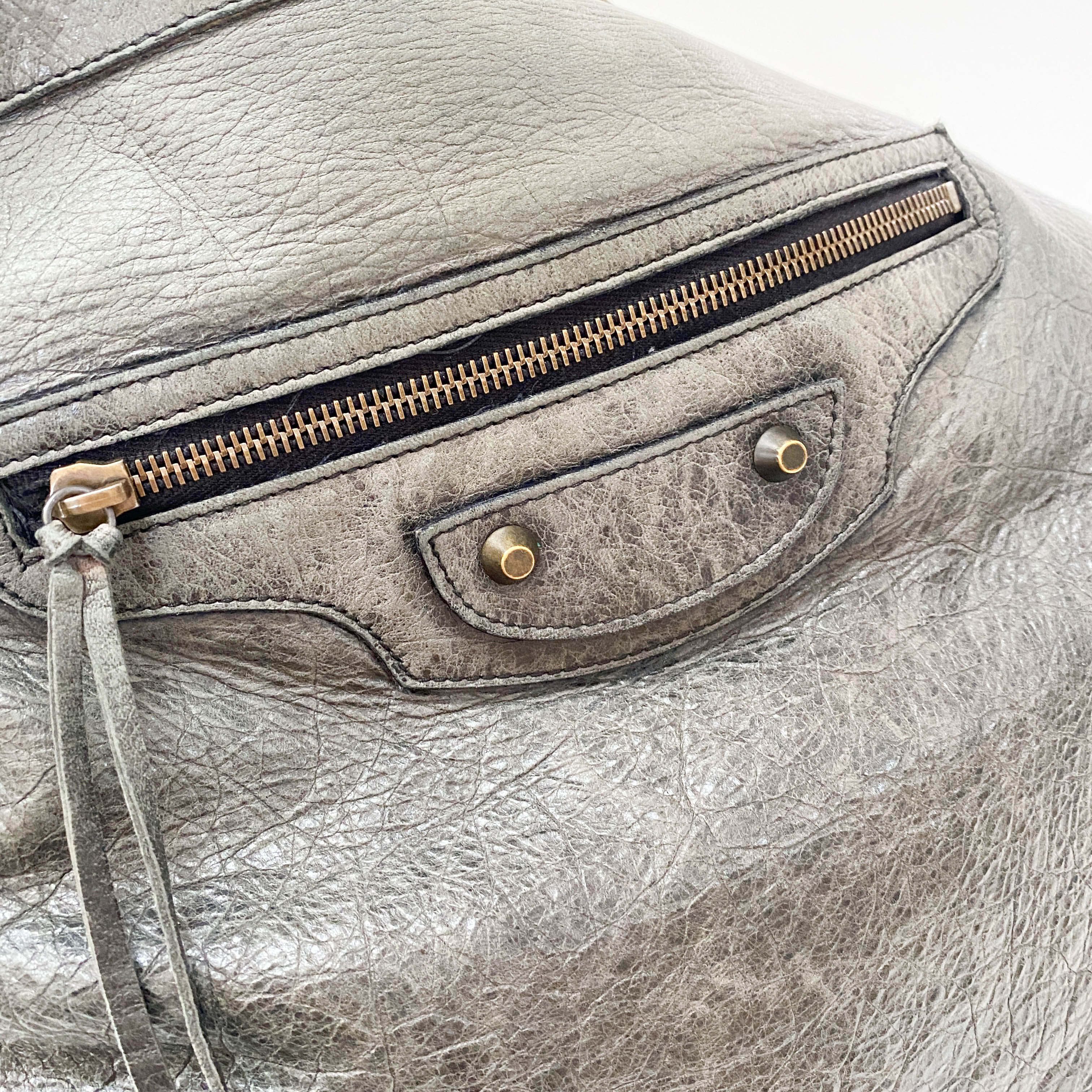 The Day Grey Leather Shoulder Bag