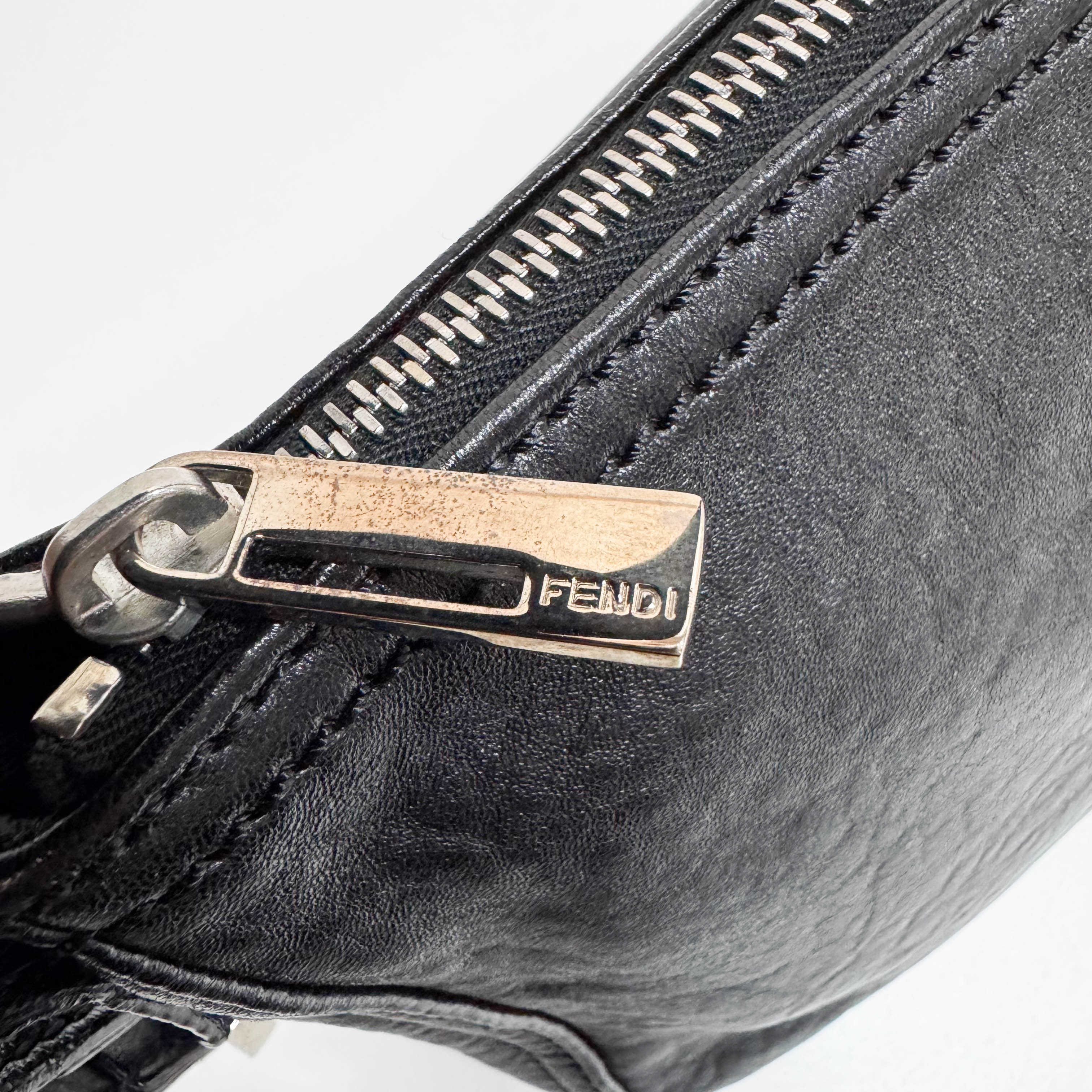 Black Leather Shoulder Bag