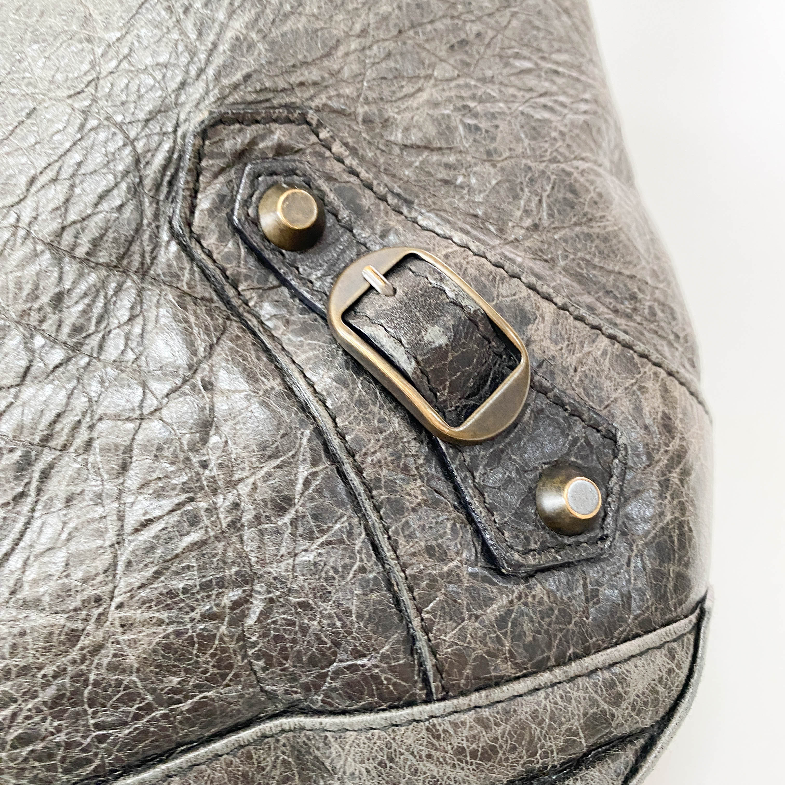 The Day Grey Leather Shoulder Bag