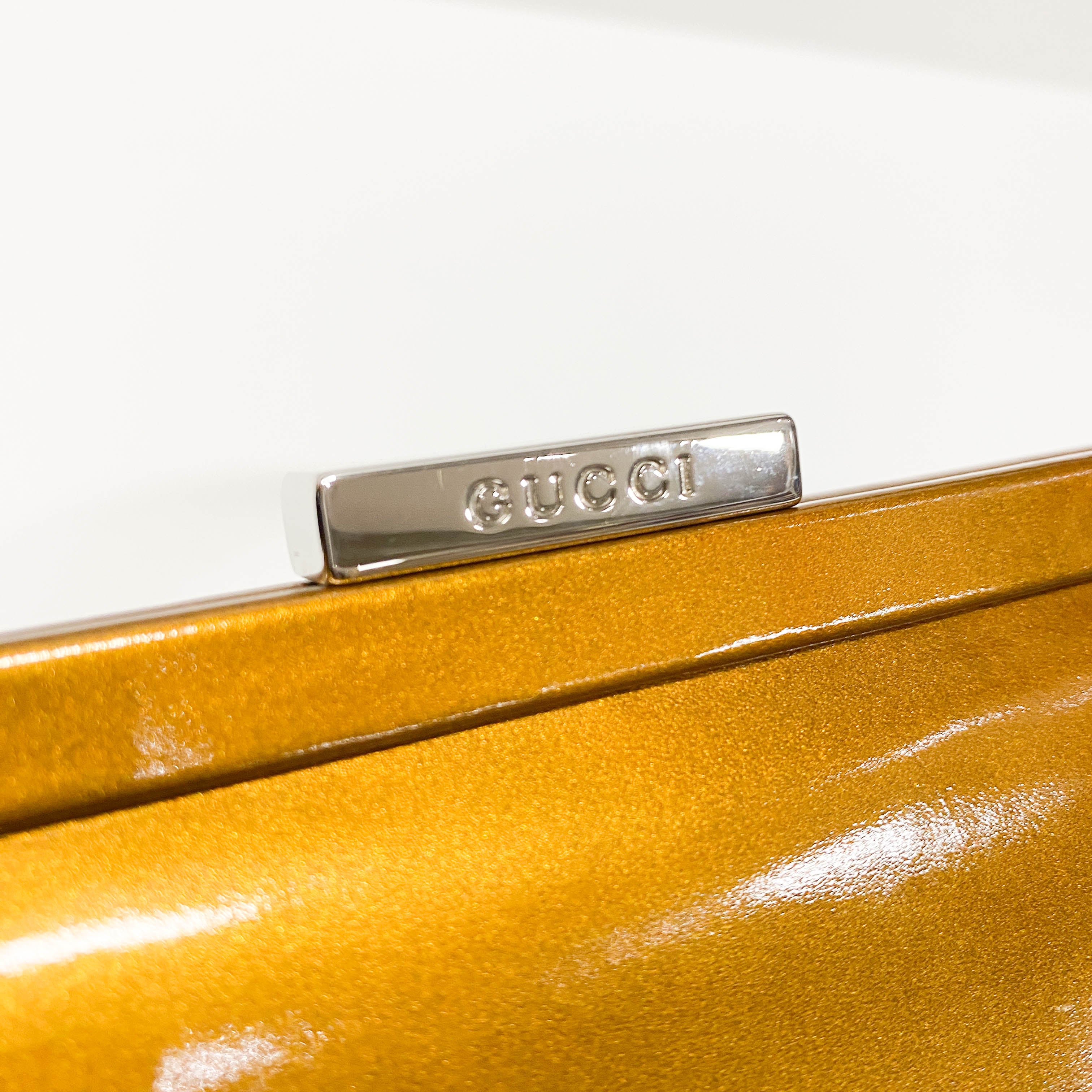 Golden Coated Canvas Shoulder Bag