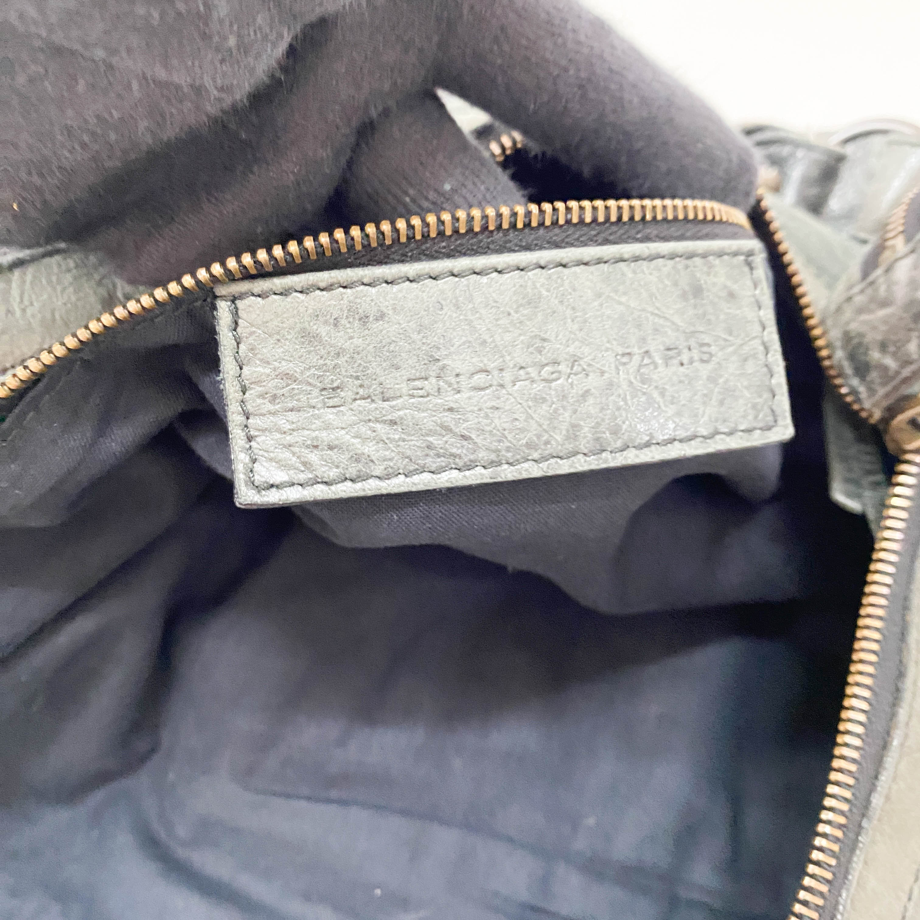 The Day Grey Leather Shoulder Bag