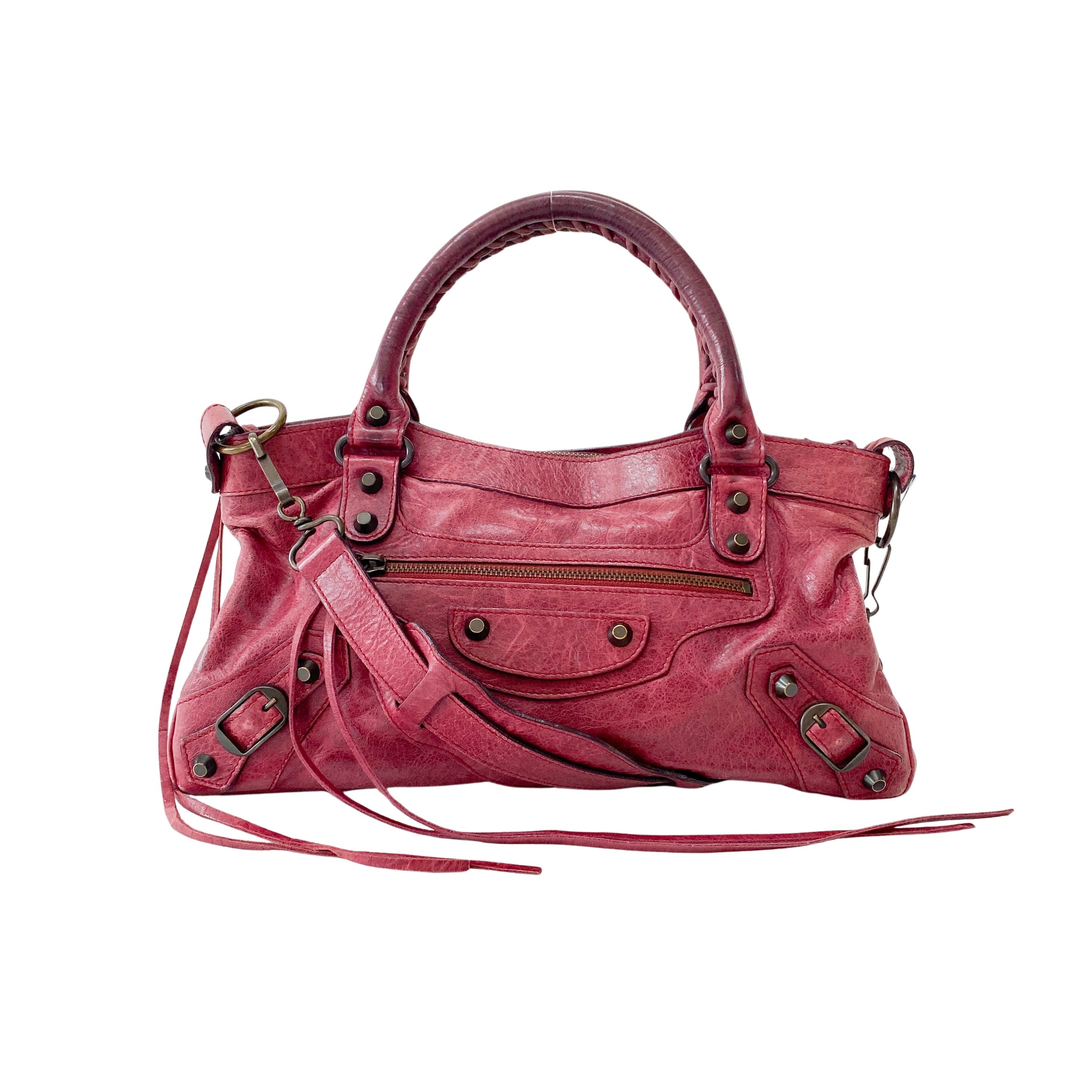 The First Bourdeaux Leather Bag