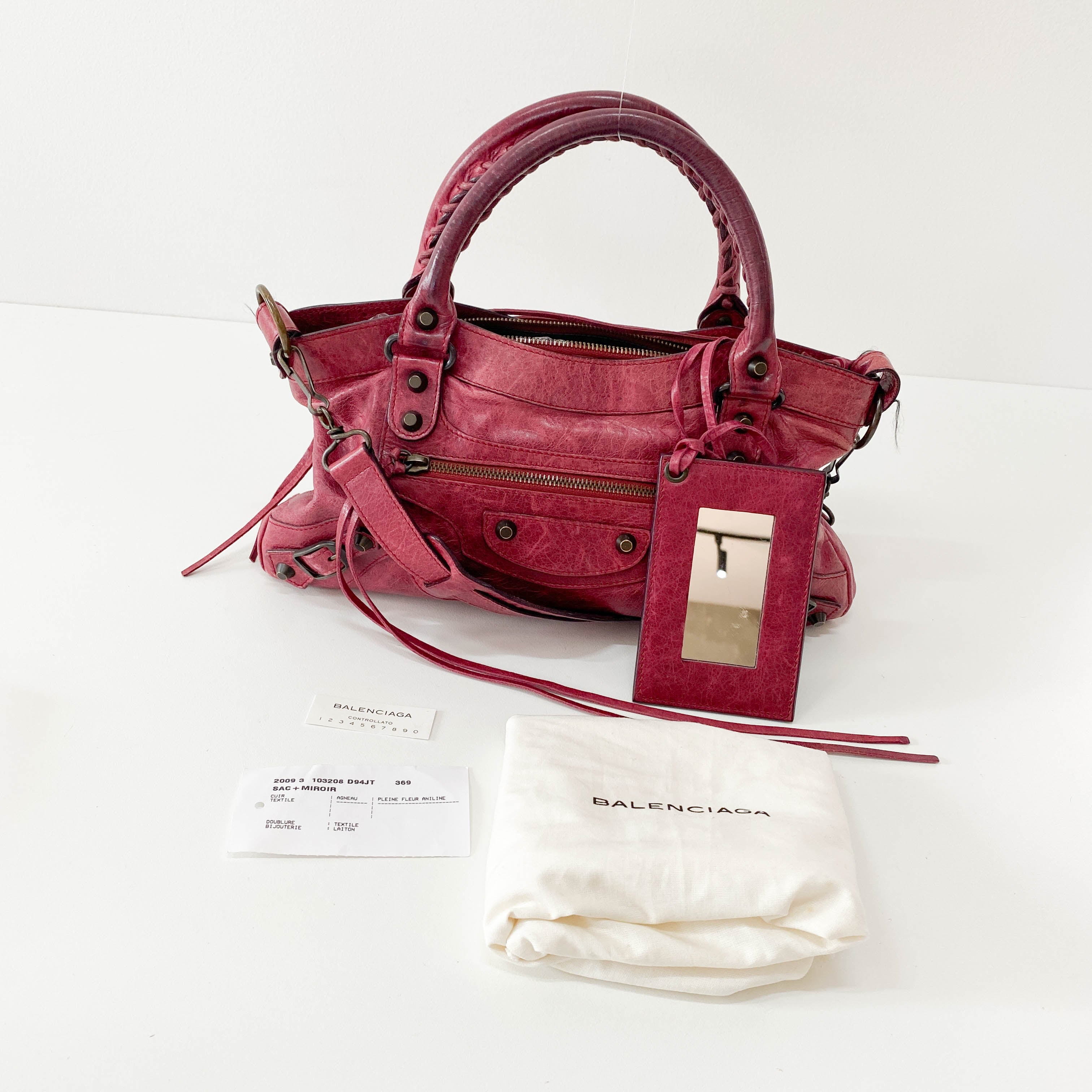 The First Bourdeaux Leather Bag