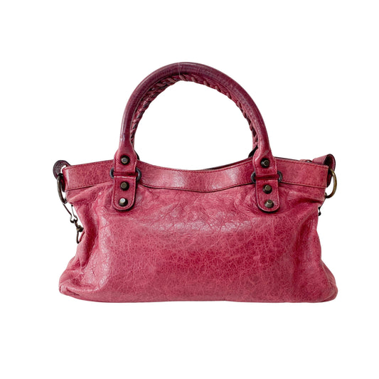The First Bourdeaux Leather Bag