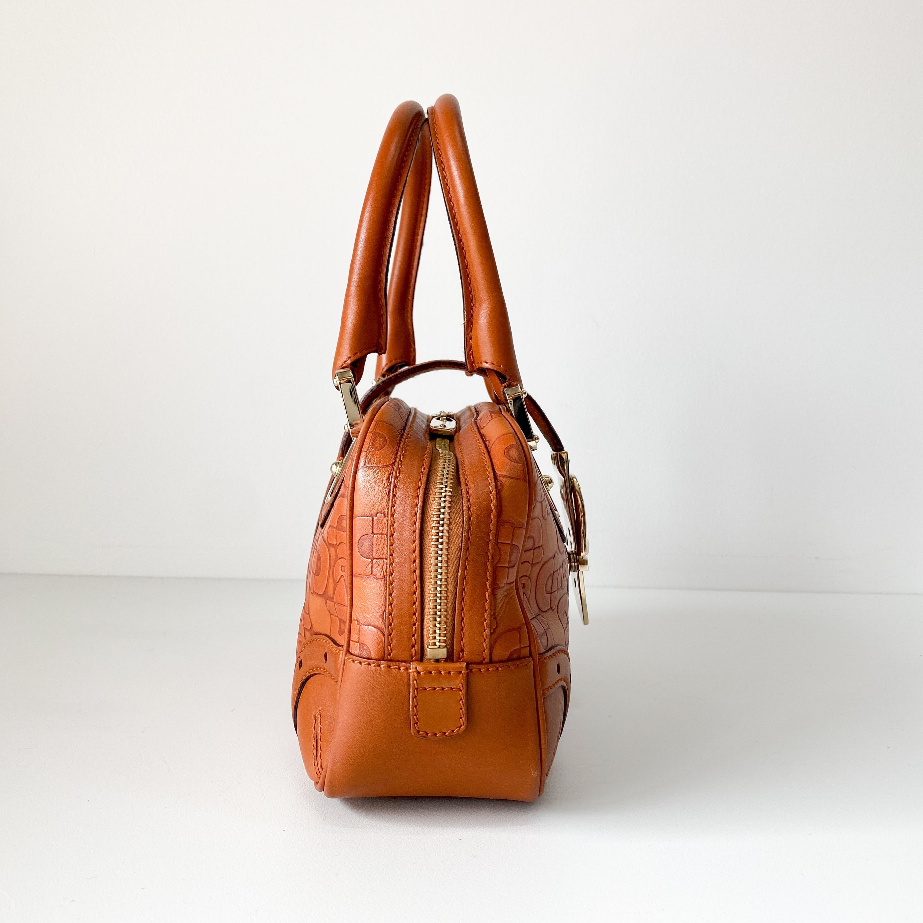 Horsebit Brown Leather Handbag